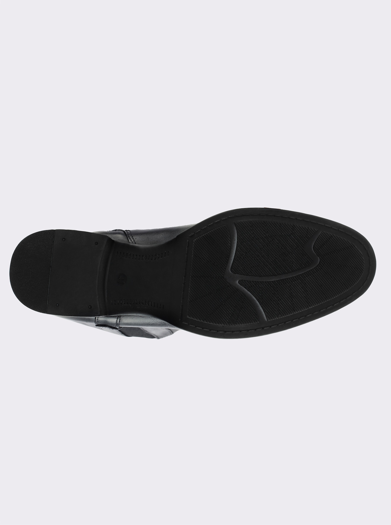 sheego Weitschaftstiefel mit Stretcheinsatz - schwarz