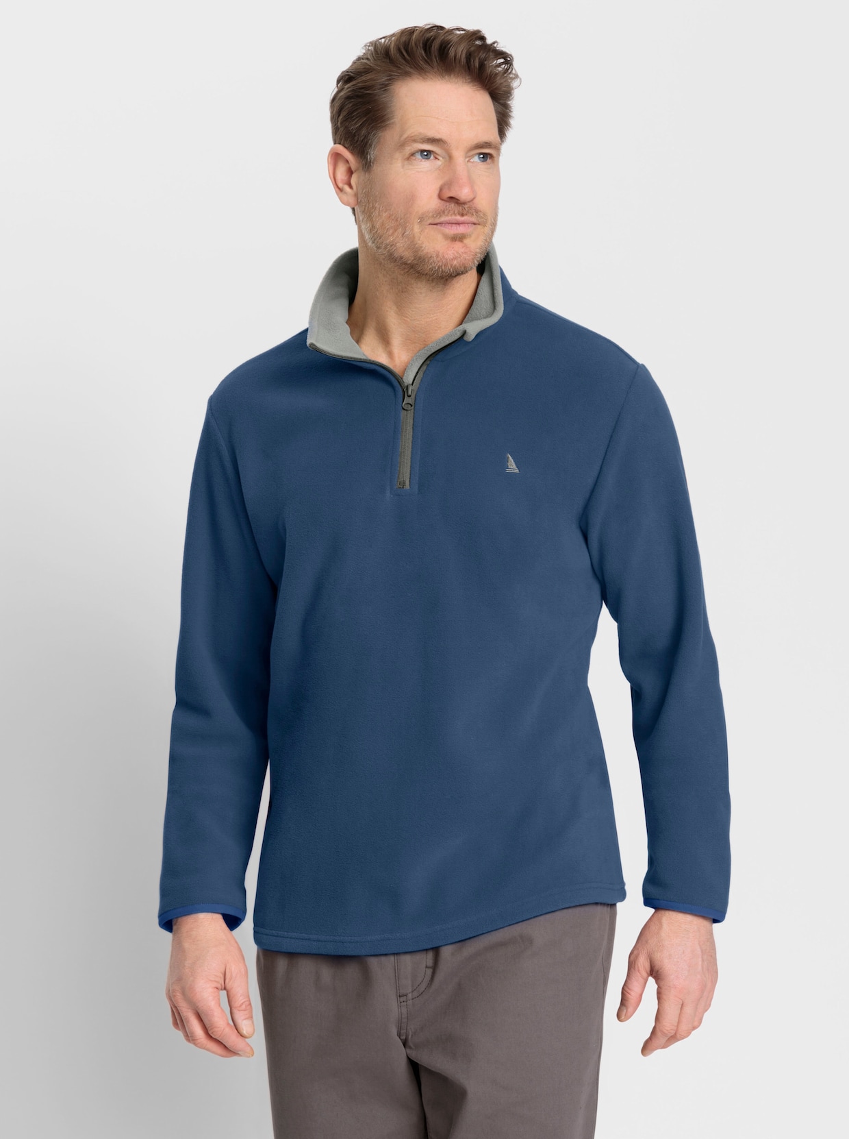 Catamaran Fleece-Shirt - jeansblau