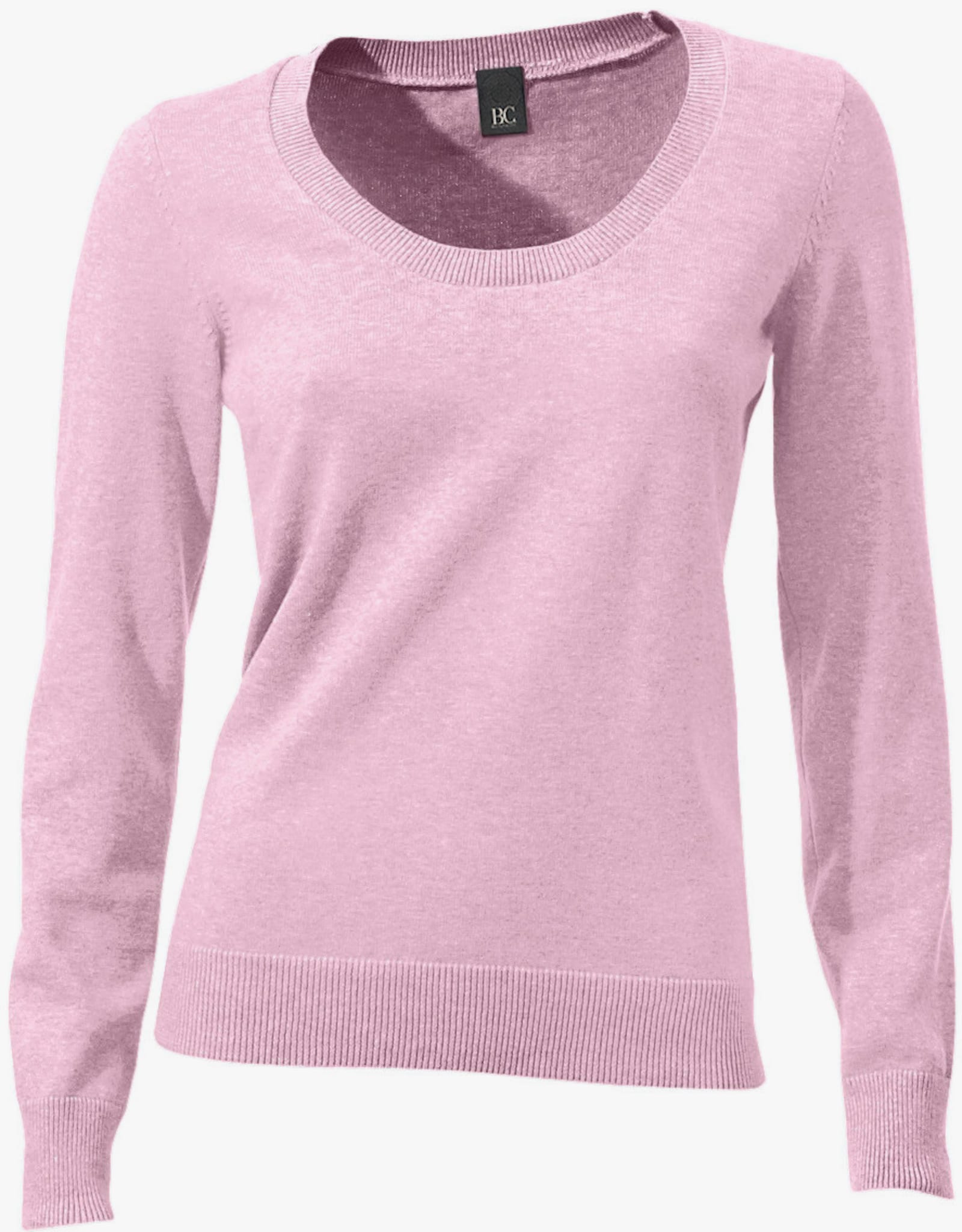 heine Rundhalspullover aus Feinstrick - rosé