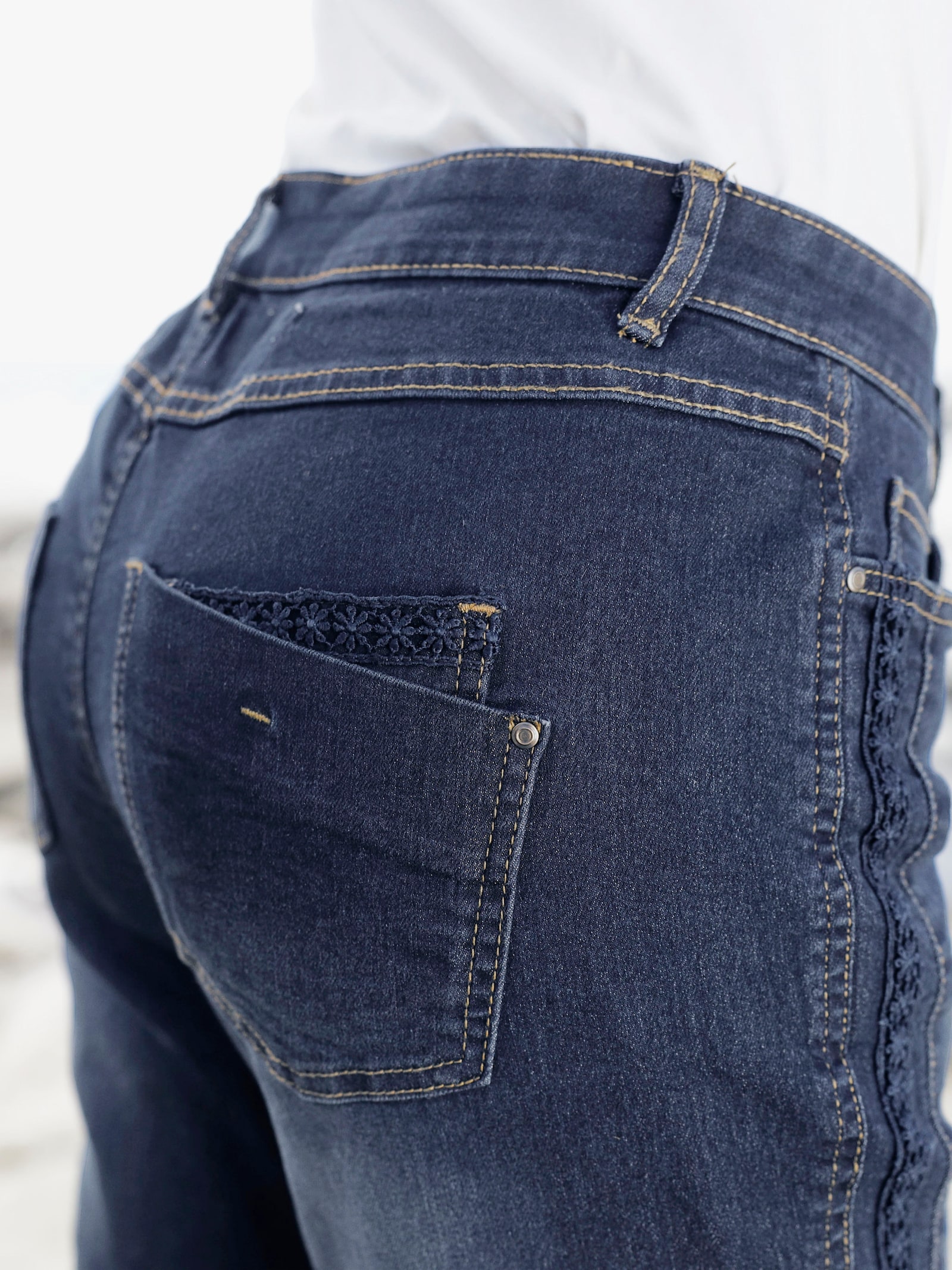 heine Jean style boyfriend - bleu foncé