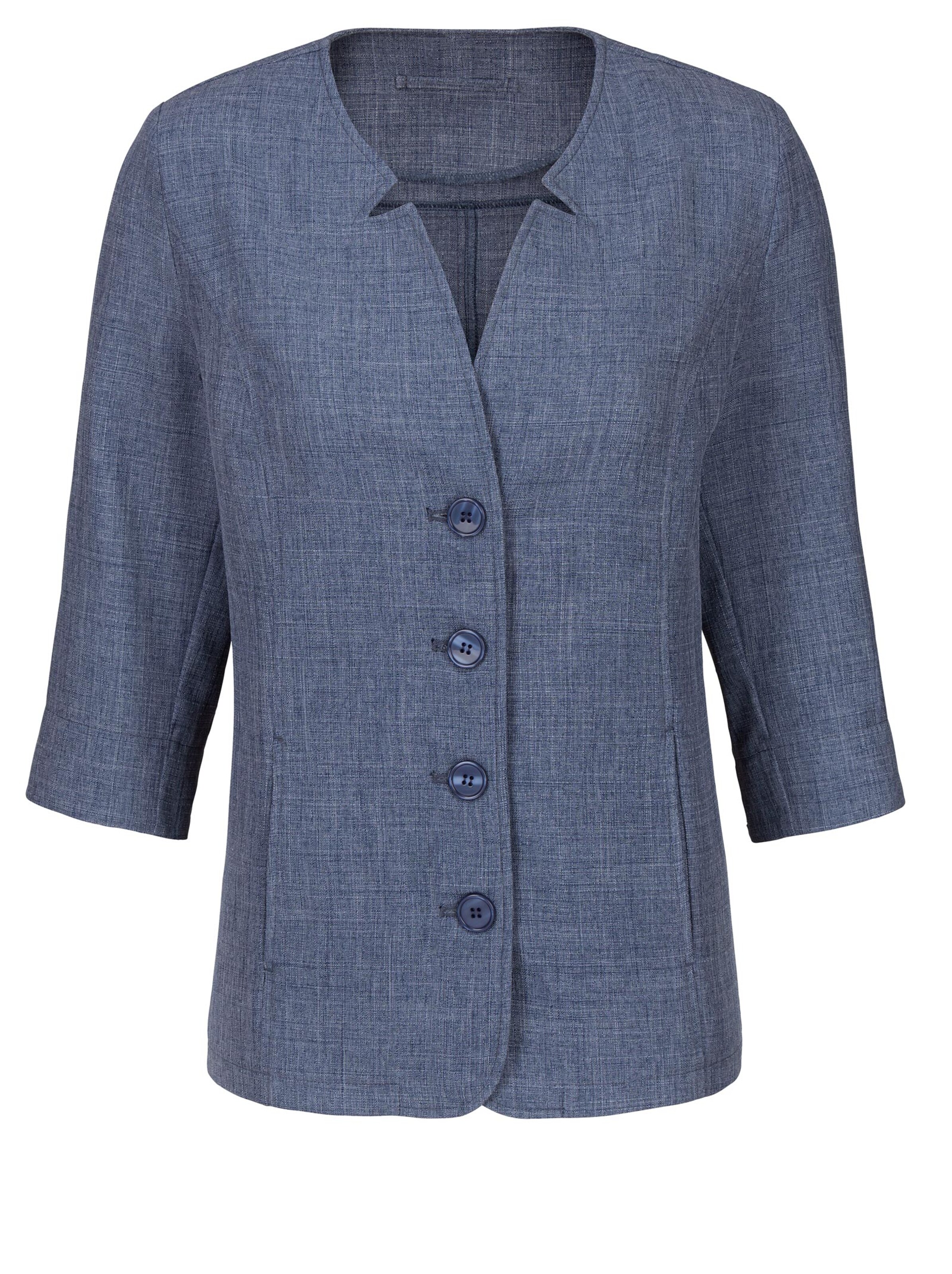 Blusenblazer - jeansblau