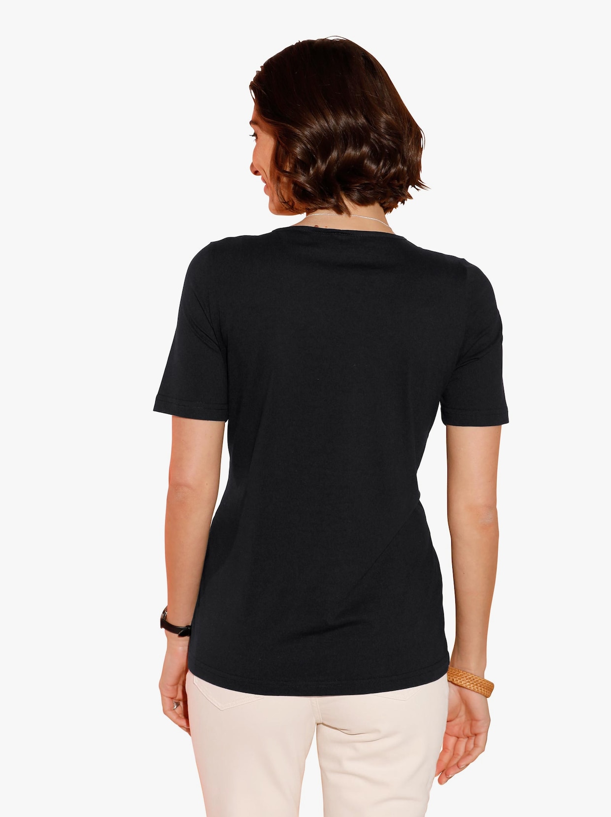 T-shirt - zwart geprint