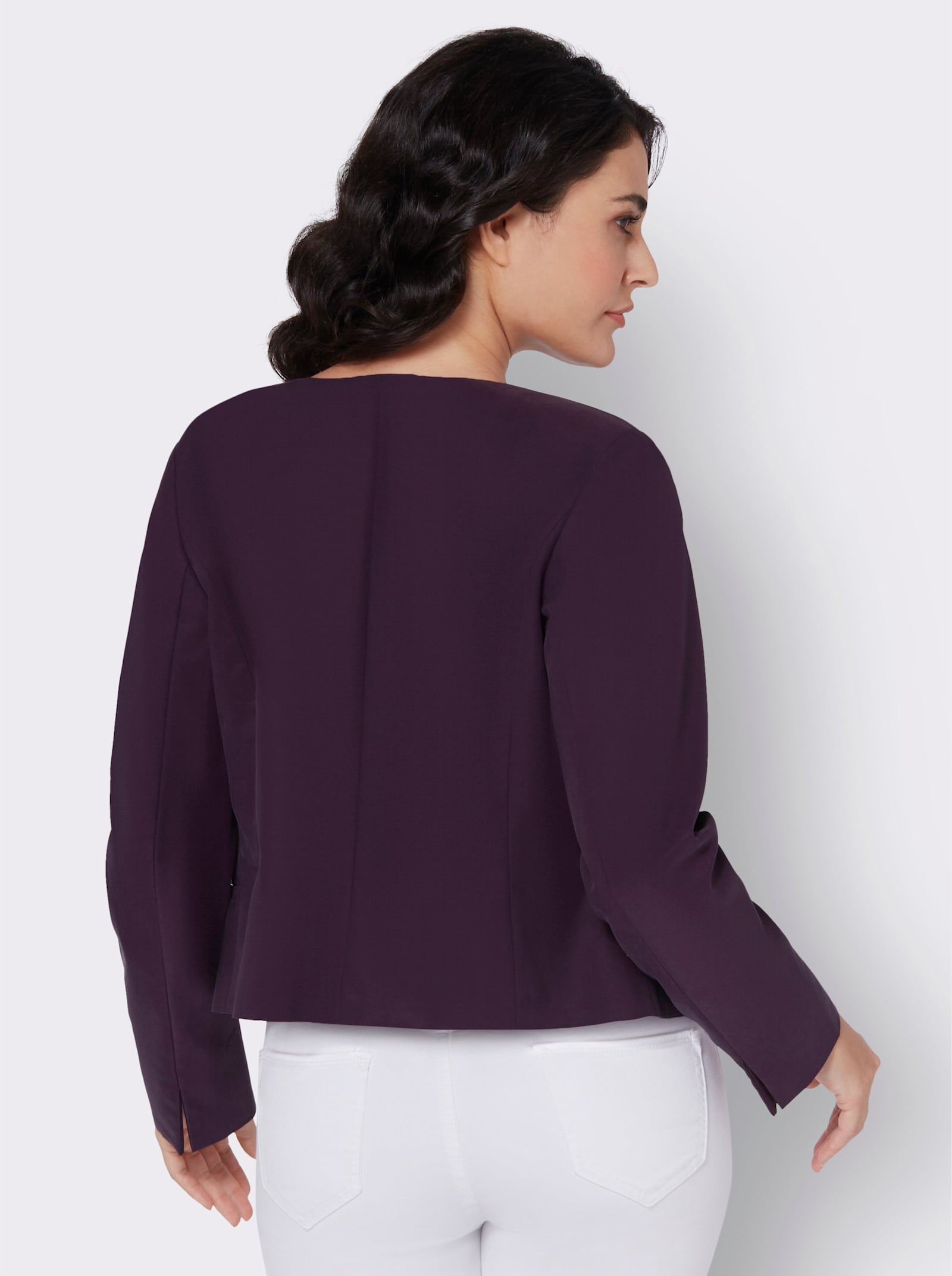 Blazer mit herzförmigen Knöpfen - traube