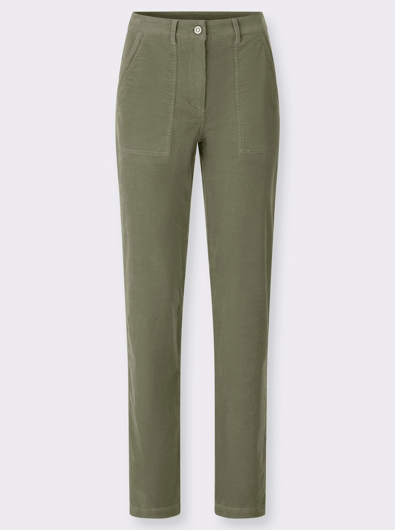 heine Cordhose mit Stretch - khaki