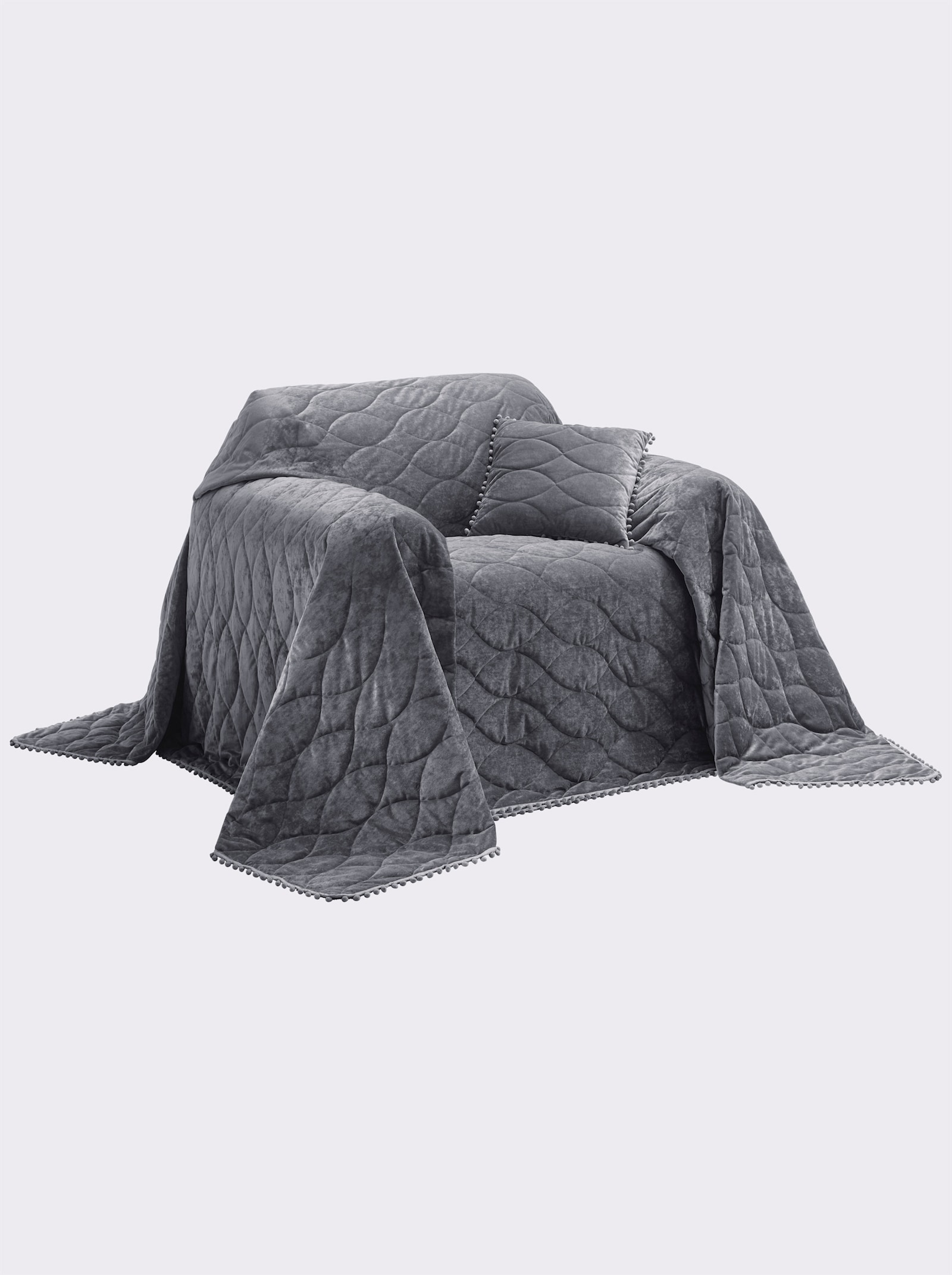 heine home Überwurf - grau