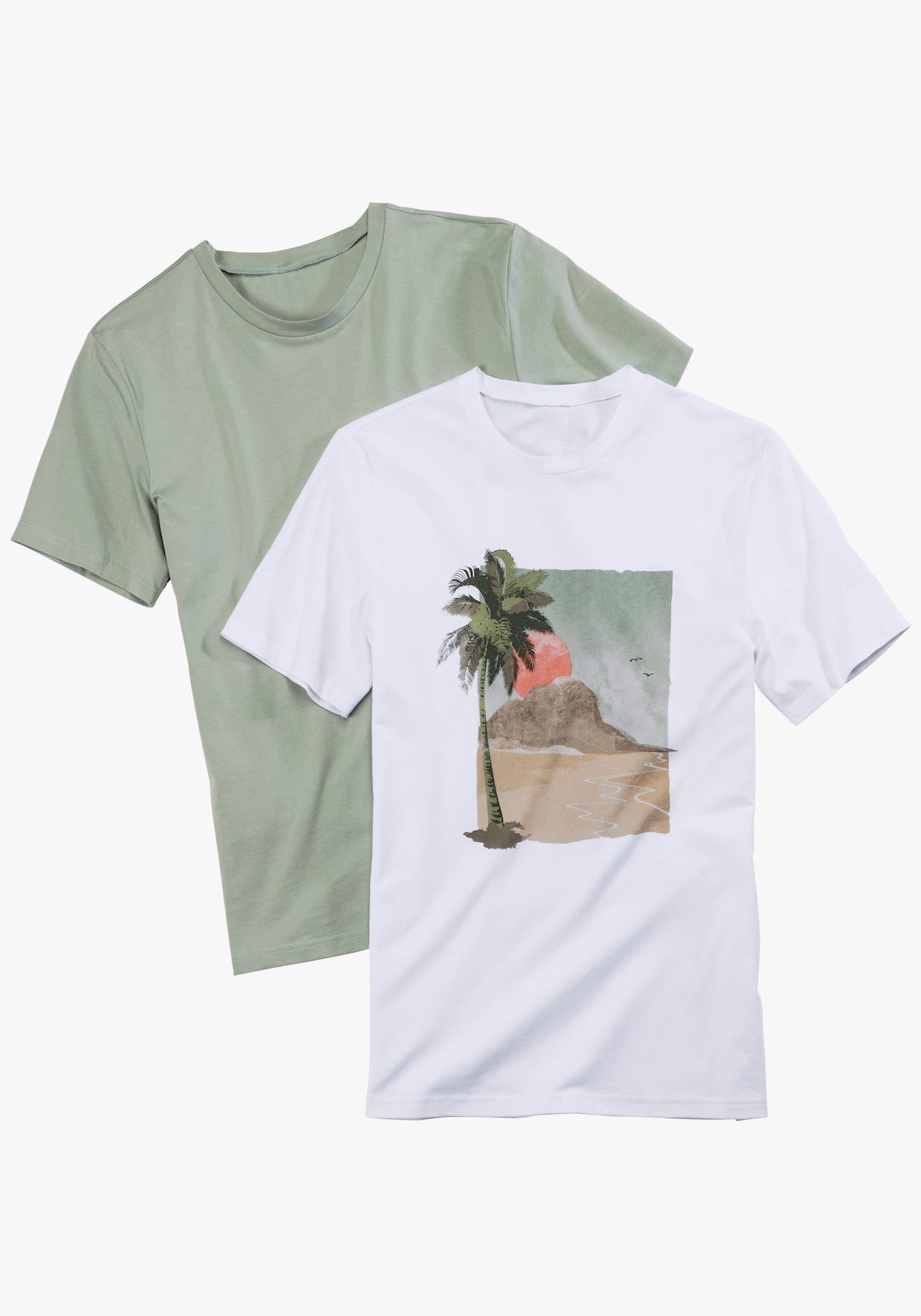 Beachtime T-Shirt - mint / bedruckt