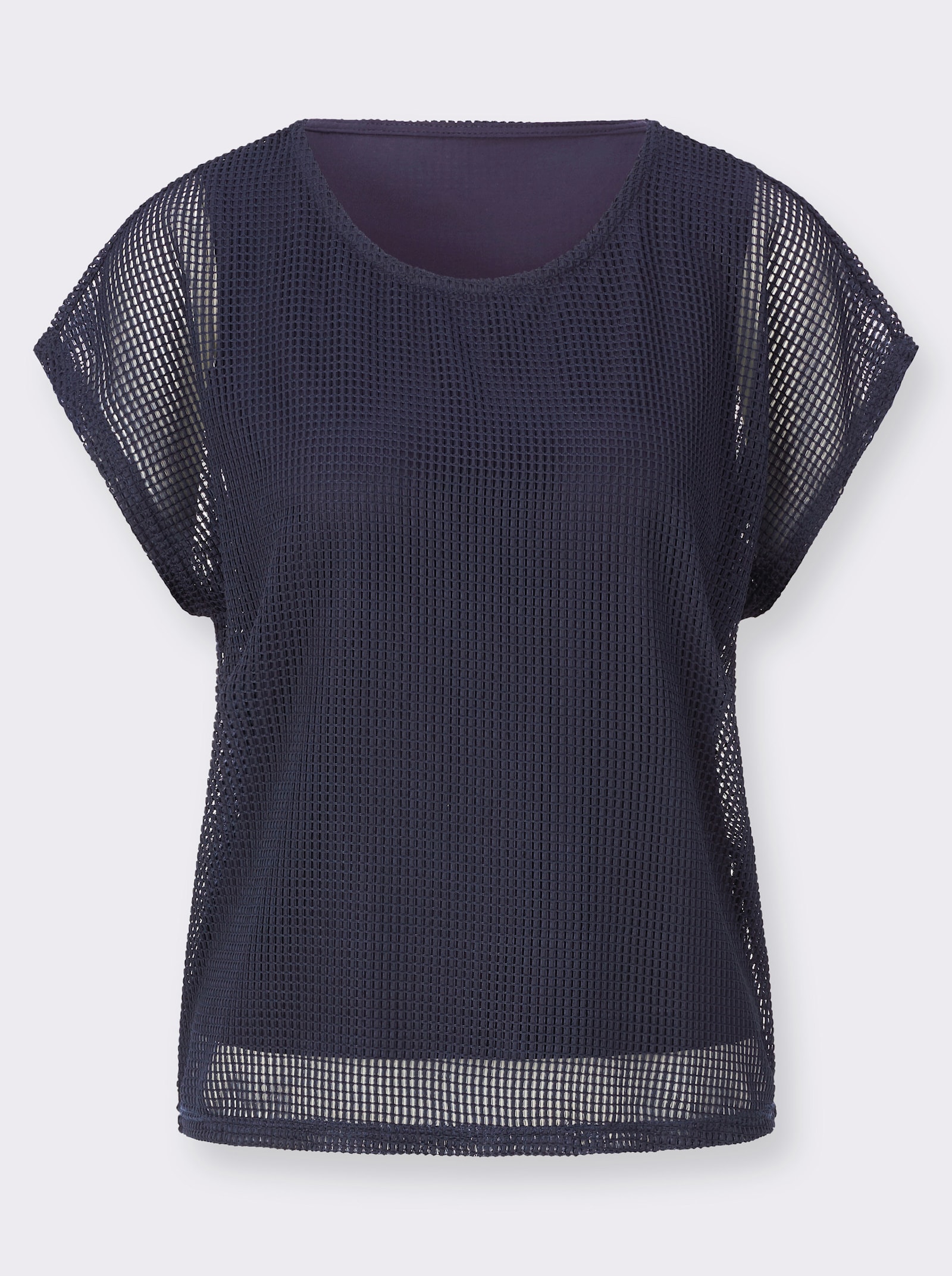 Shirt in 2-in-1-Optik - marine