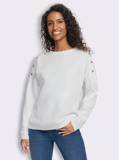 heine Langarmshirt mit Waffelstruktur - ecru