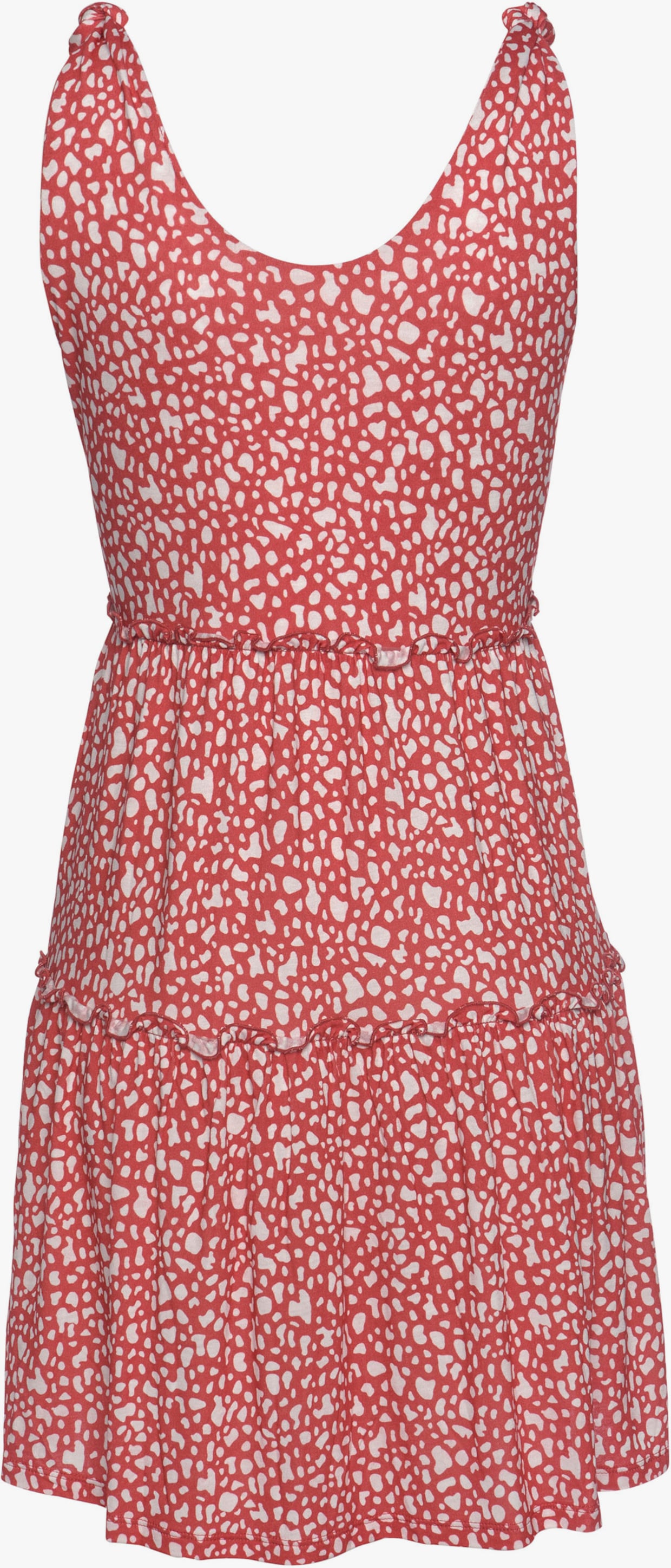 Beachtime Bedrukte jurk - rood/wit geprint