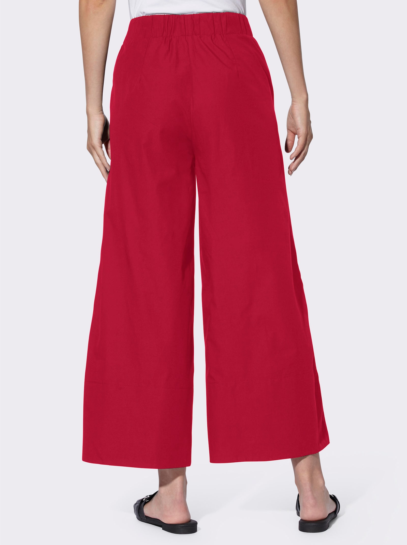 heine Culotte met comfortband rondom - rood