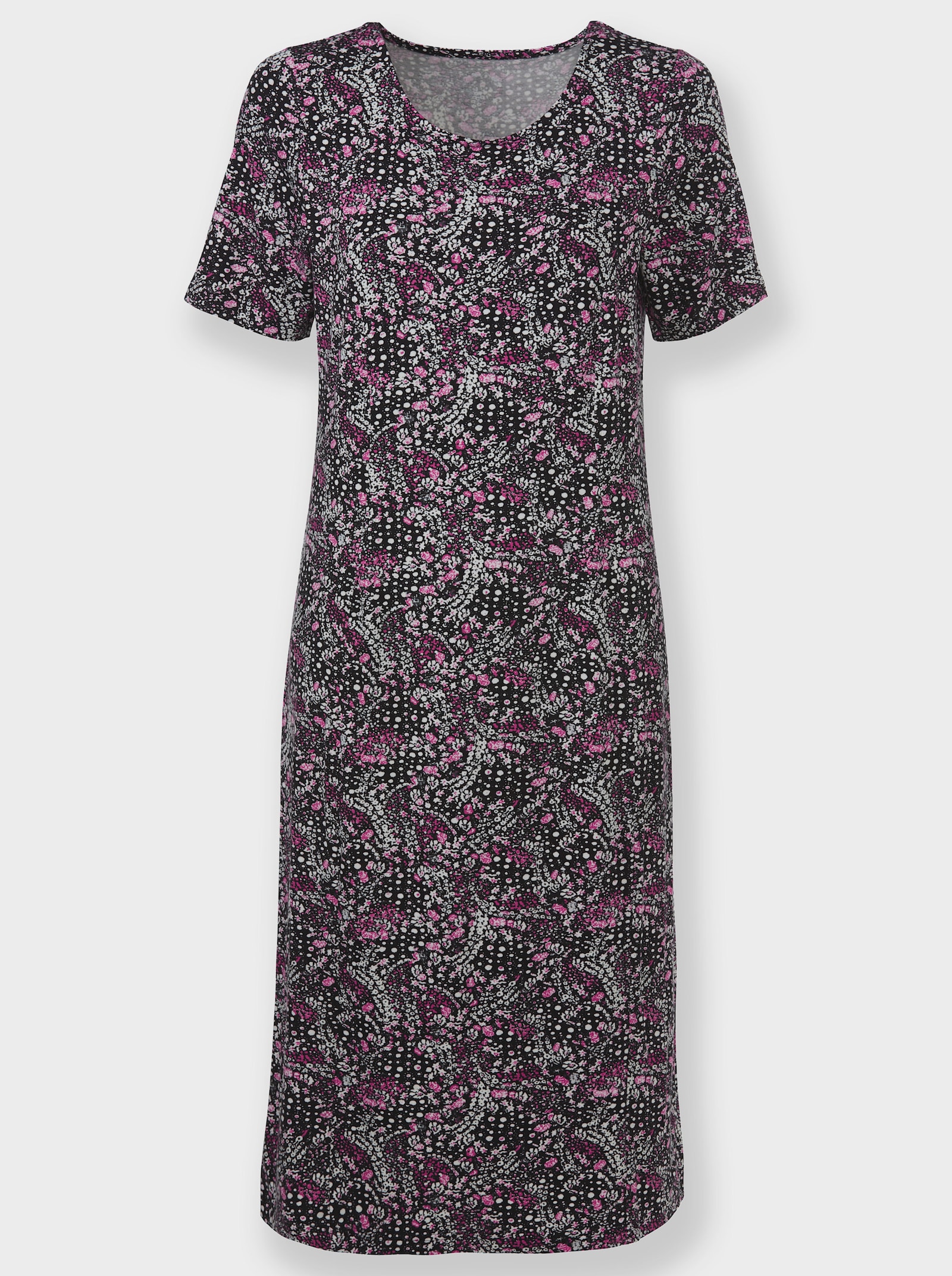 Jerseykleid im floralen Dessin - erika-ecru-bedruckt