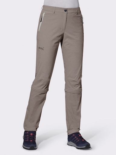 Zip-off-Hose mit 2 Tragevarianten - taupe