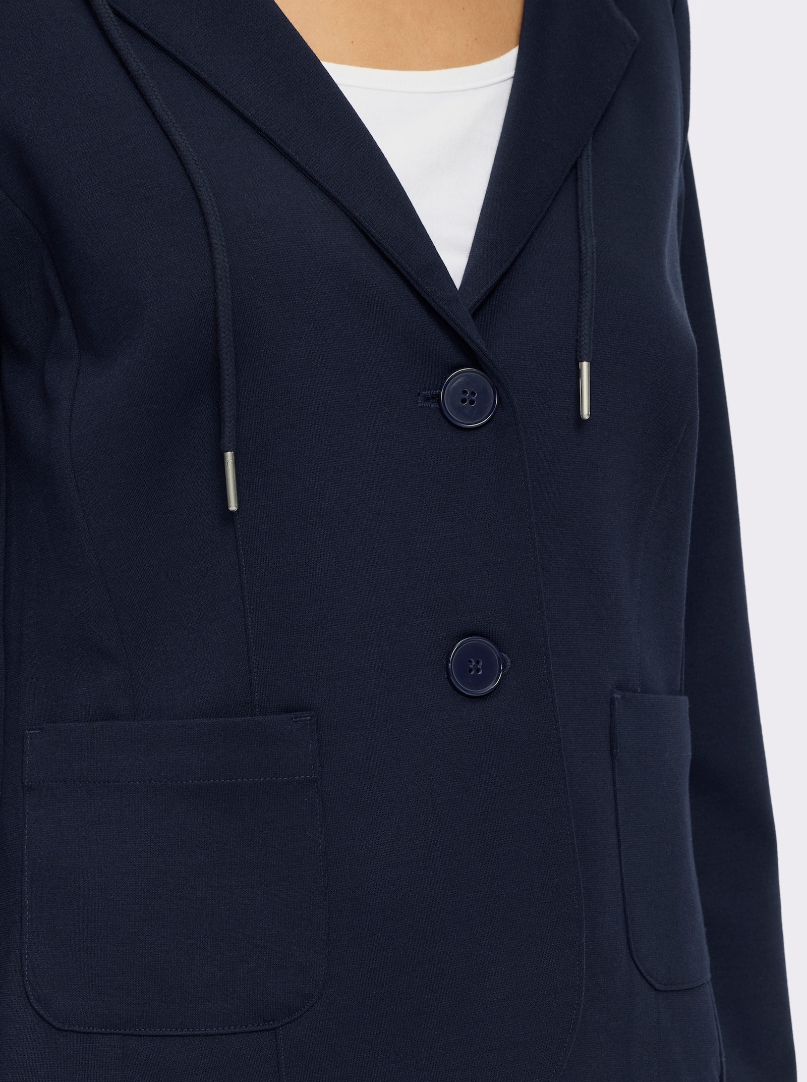 heine Blazer mit Kapuze - marine