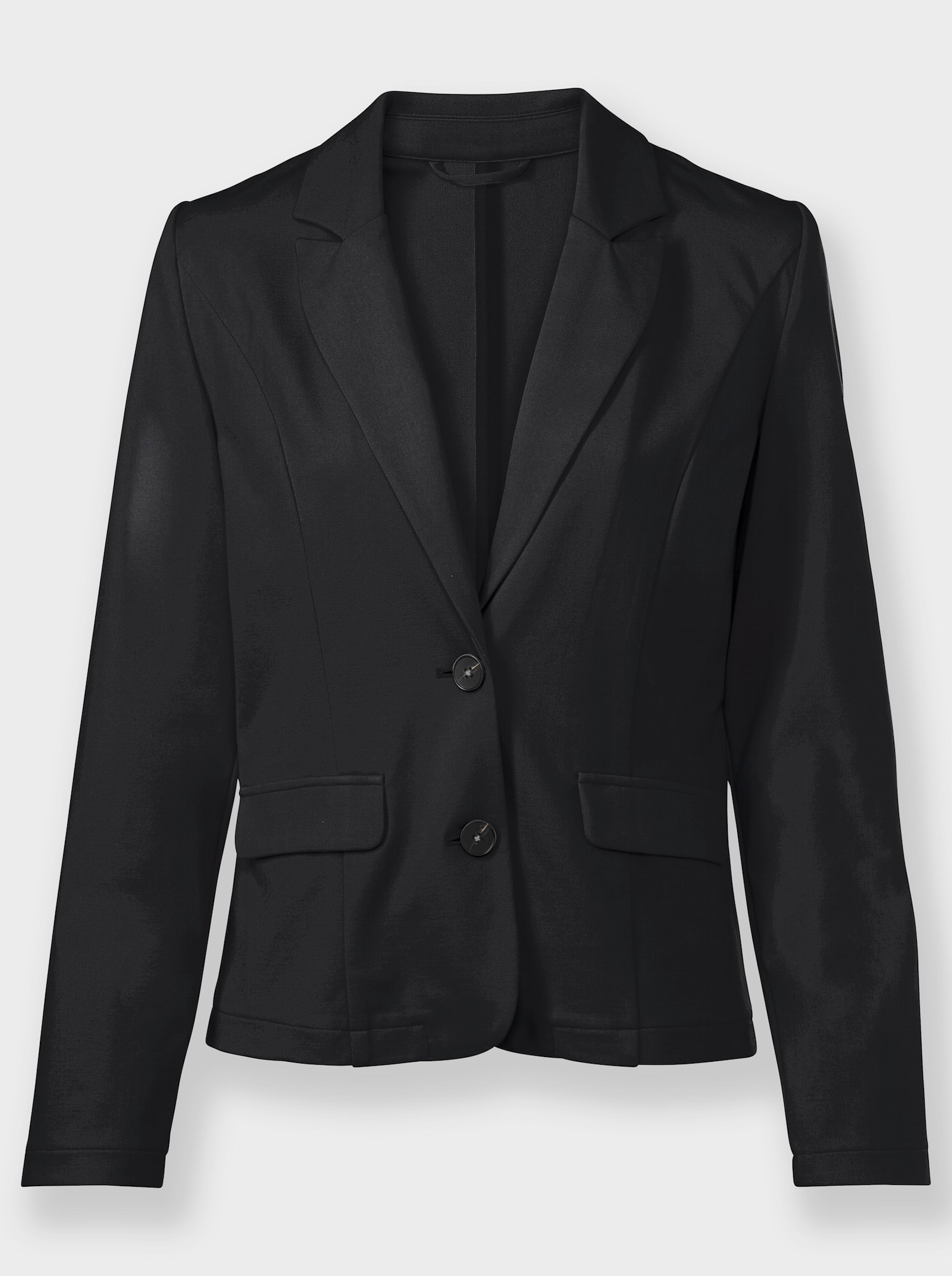 heine Blazer en jersey avec ourlet arrondi - noir
