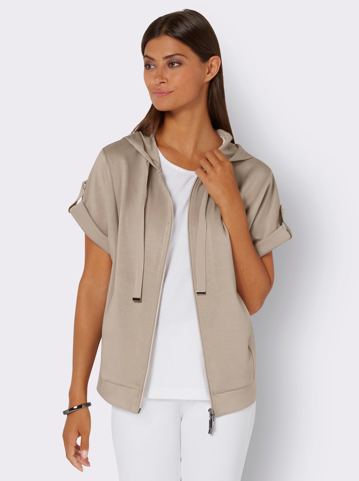 Shirtjacke - sesam