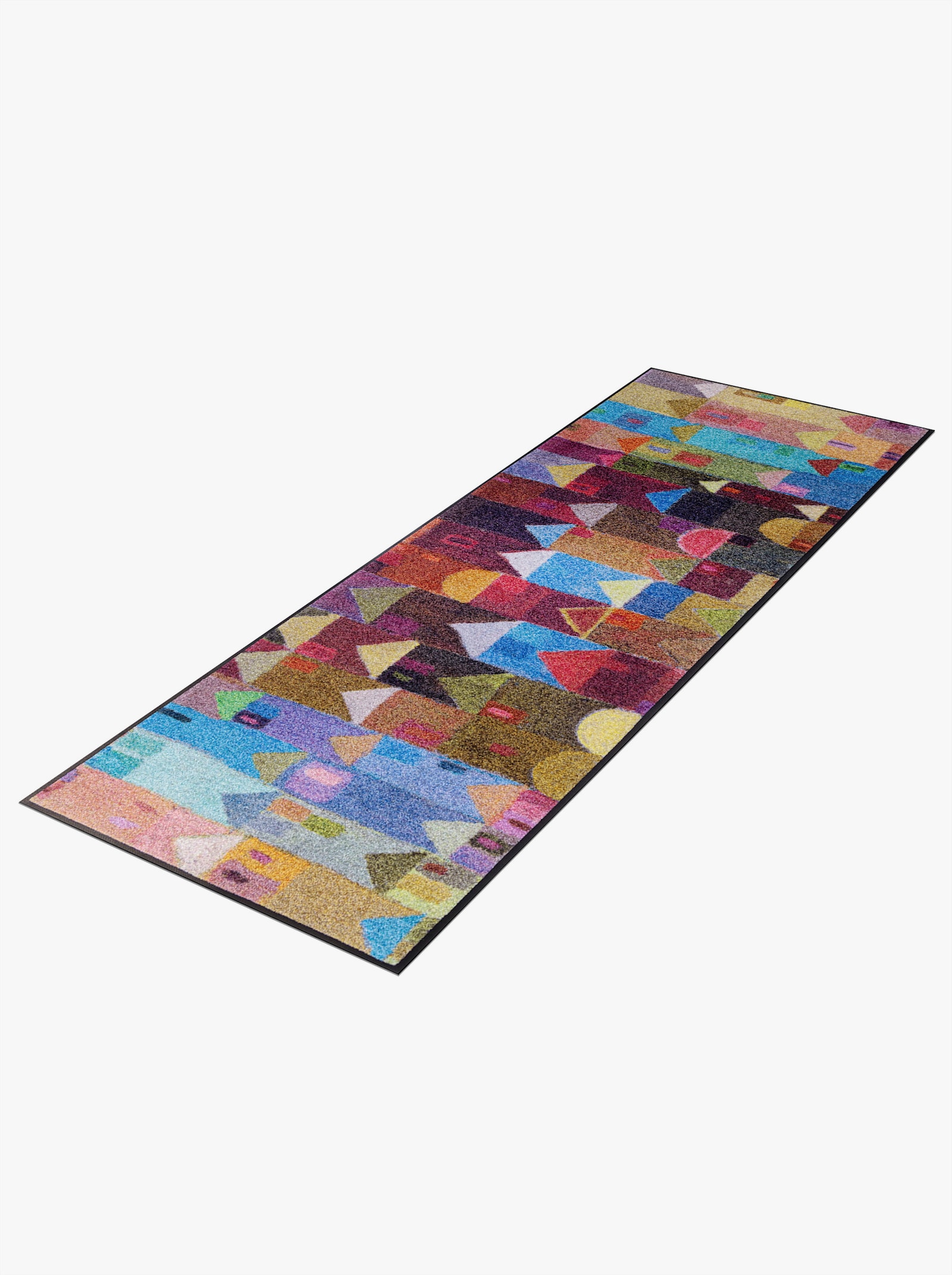 wash+dry by Kleen-Tex Fußmatte - bordeaux-blaugrün-bedruckt