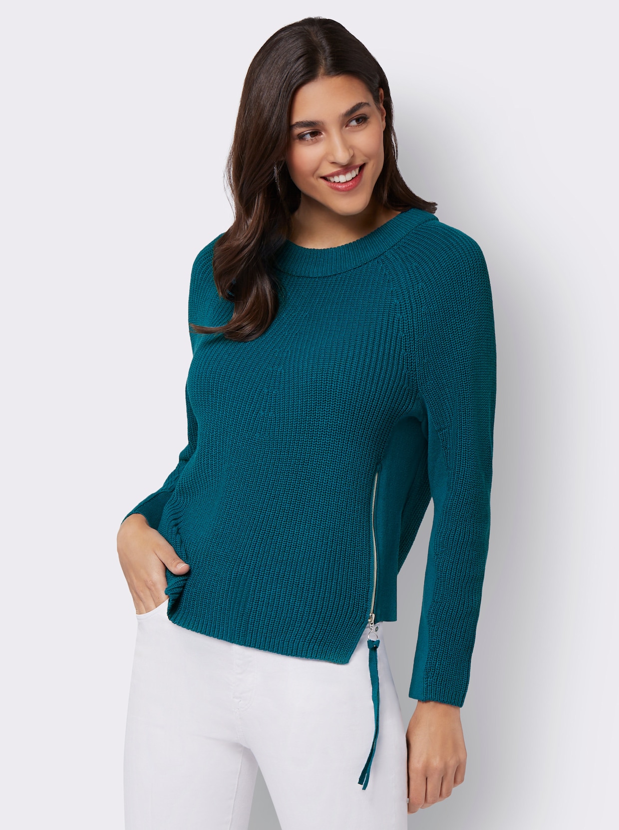 Pullover met ronde hals - aquapetrol