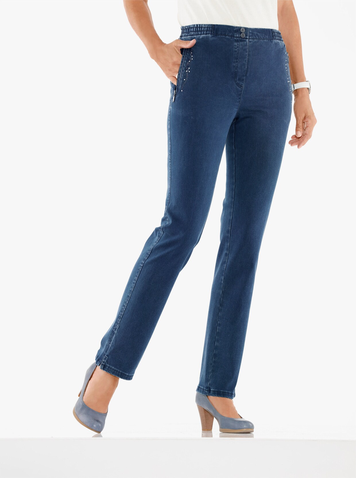 Jeans - blue-stone-washed