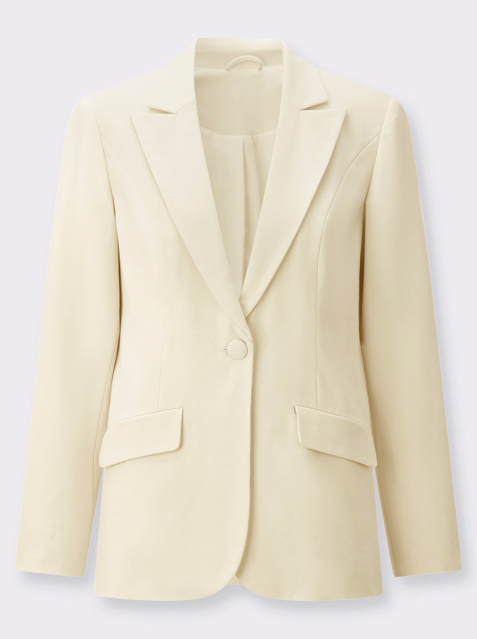 Blazer mit Knopfverschluss - champagner