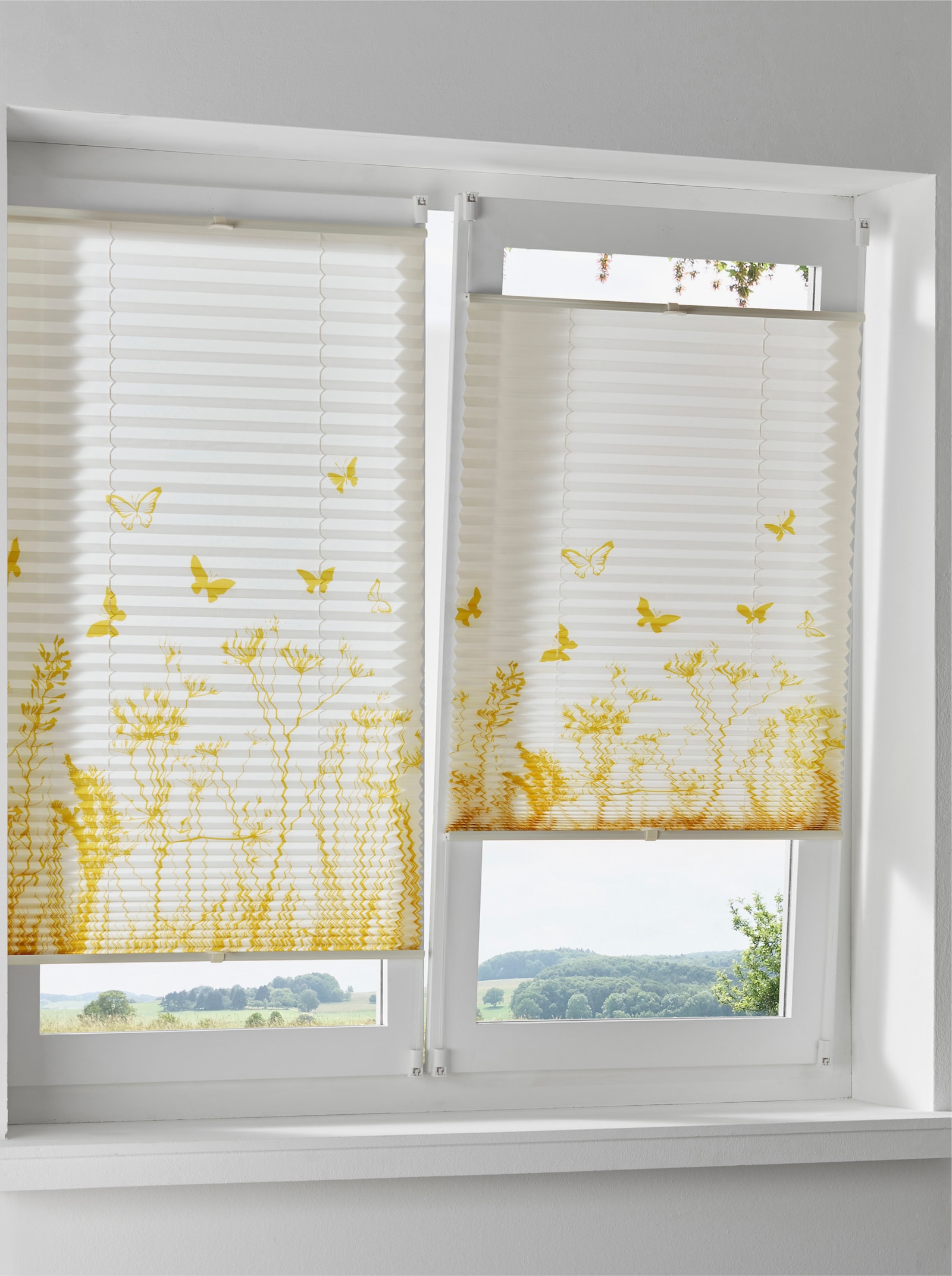 heine home Plissee-Jalousie - weiß-gelb