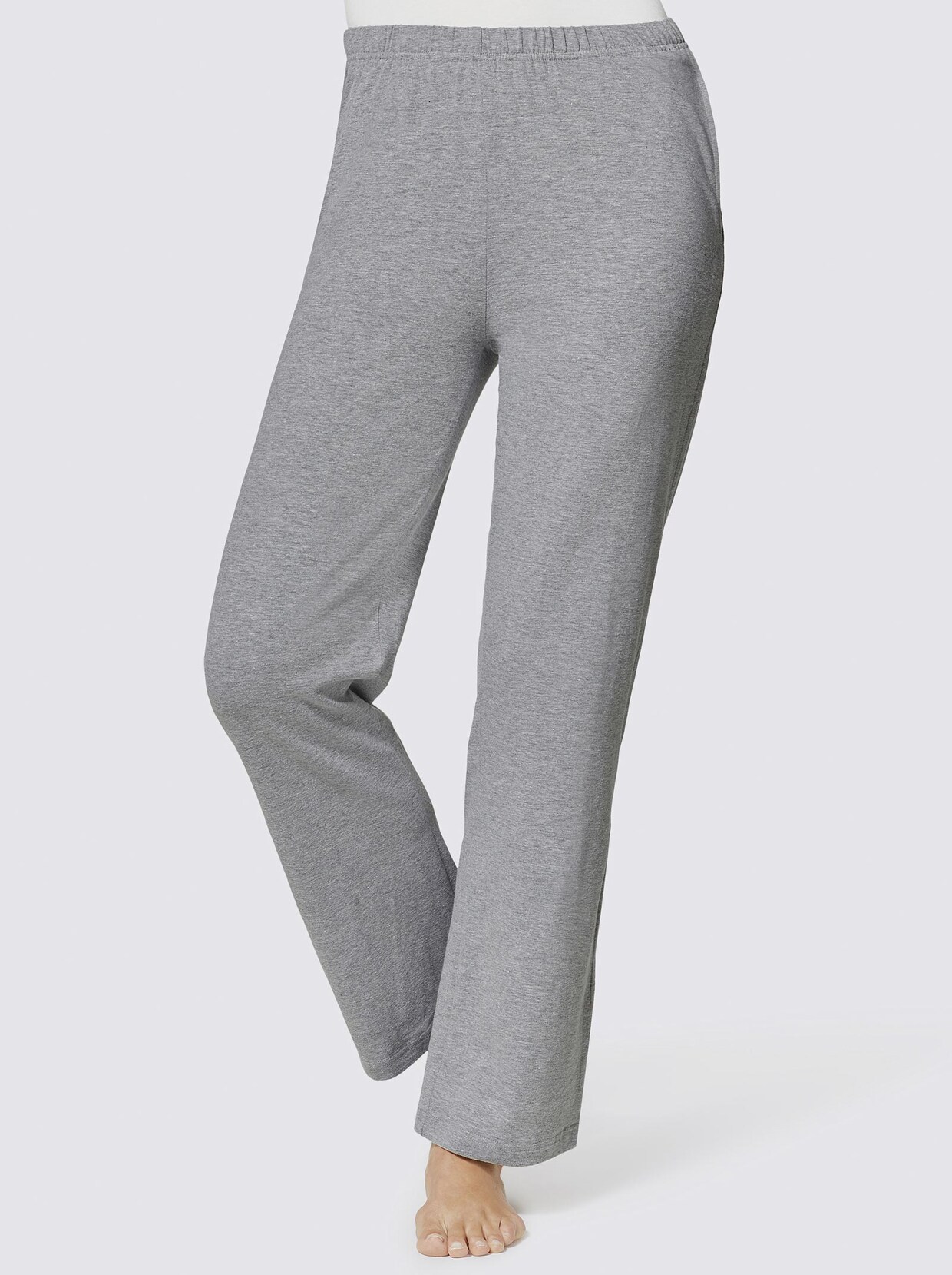 feel good Hose - schwarz + grau-meliert