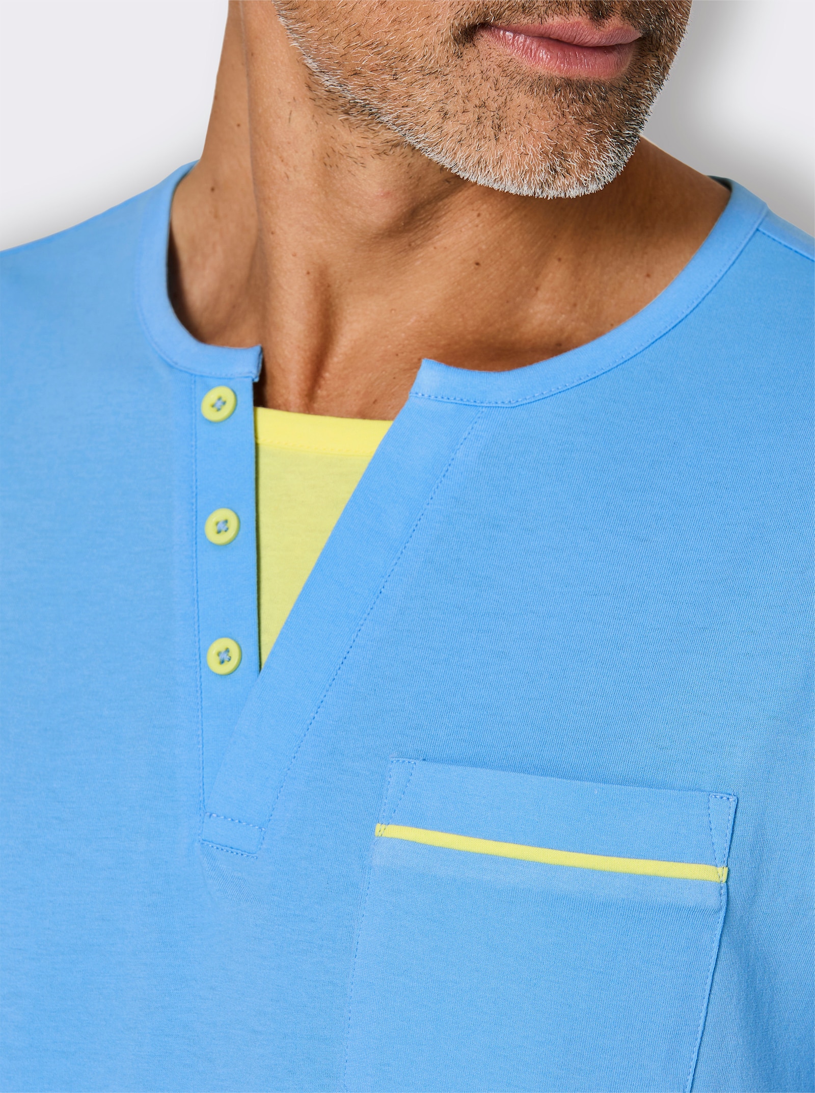 wäschepur men Shorty - aqua-zitrone-kariert