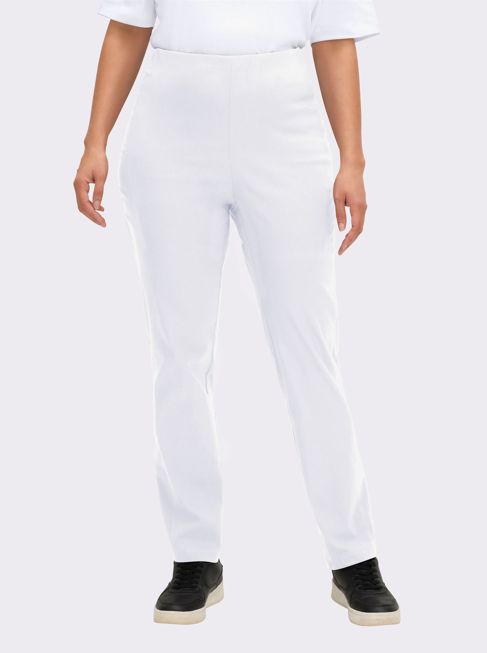 Stehmann Comfort line Hose mit Dehnbund, Viskose-Qualität - weiß