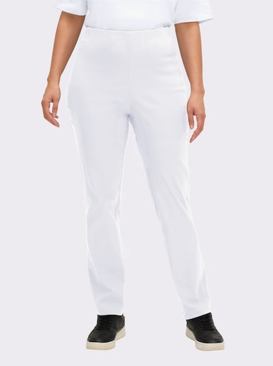 Stehmann Comfort line Hose mit Dehnbund, Viskose-Qualität - weiß