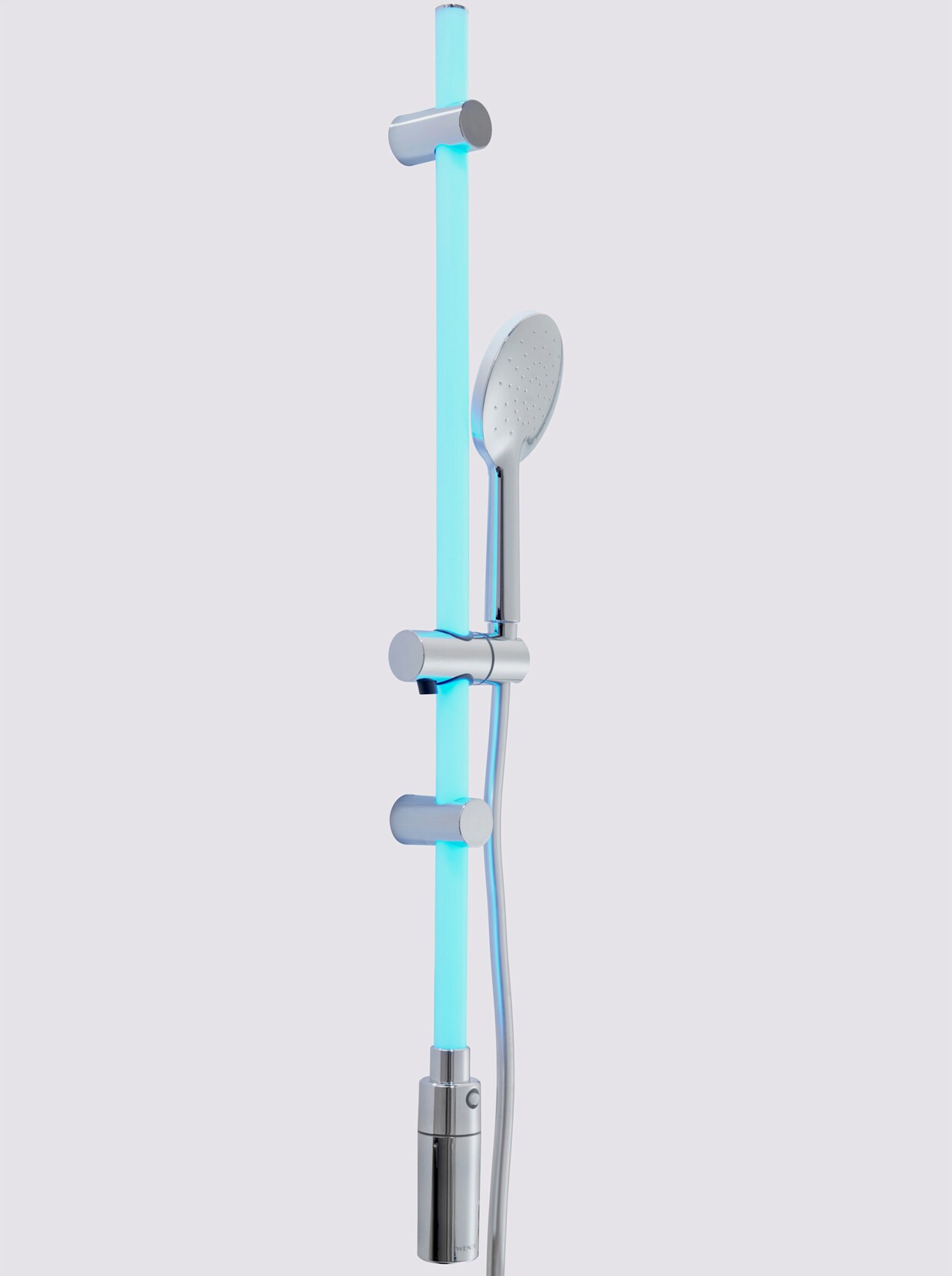 heine home LED Duschstange - chromfarben-weiß