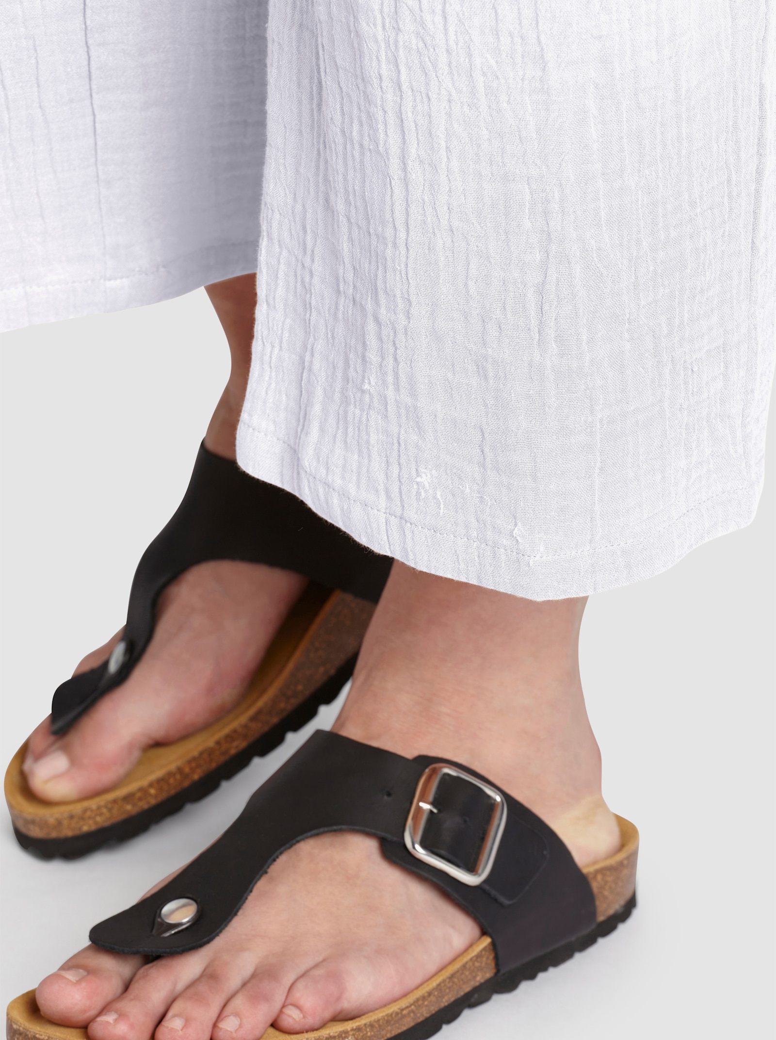 Culotte in Struktur-Qualität - weiß