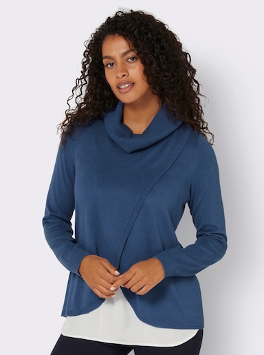 Pullover - jeansblau