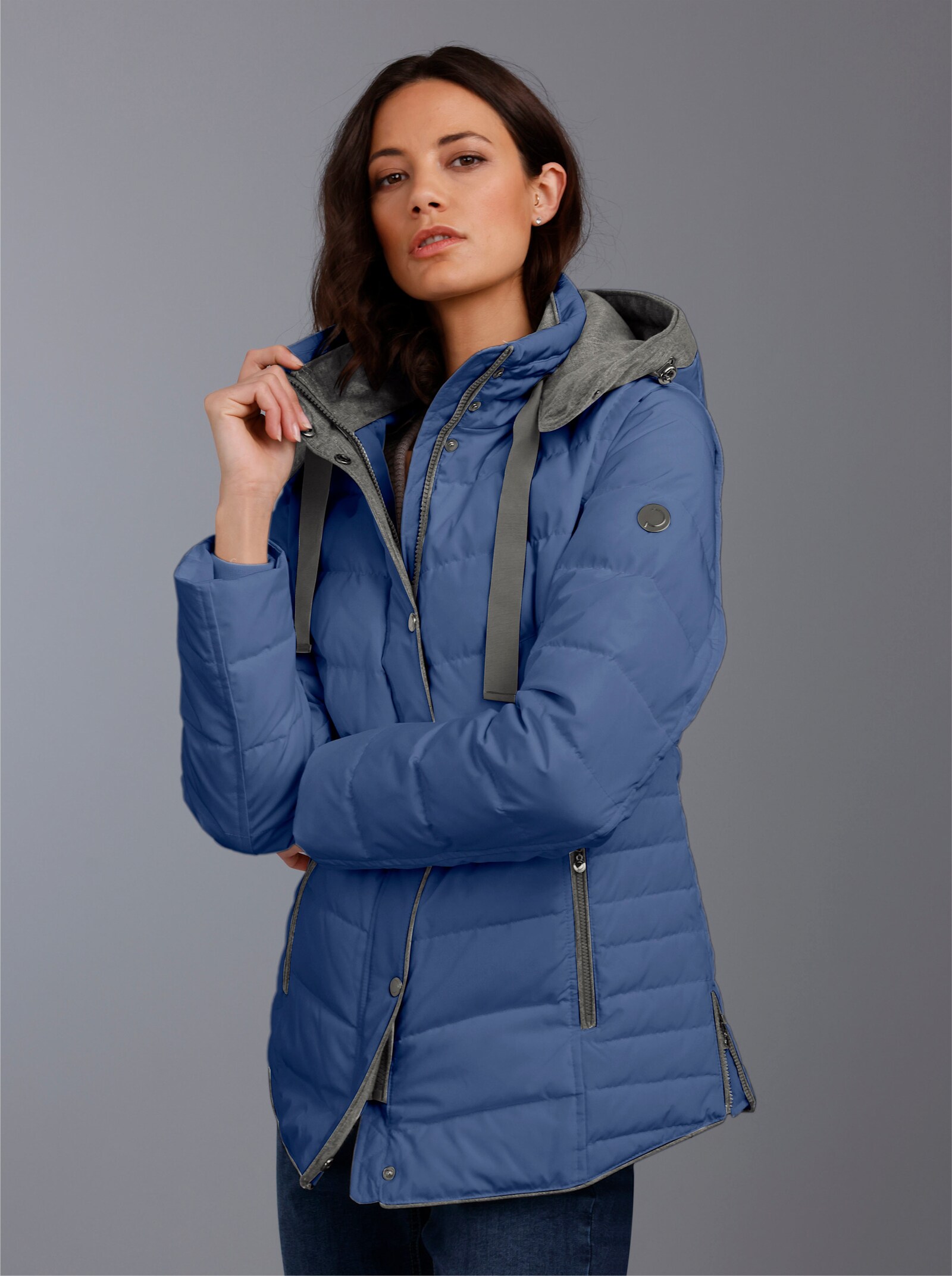 CREATION L PREMIUM Daunenjacke mit Westen-Funktion - jeansblau