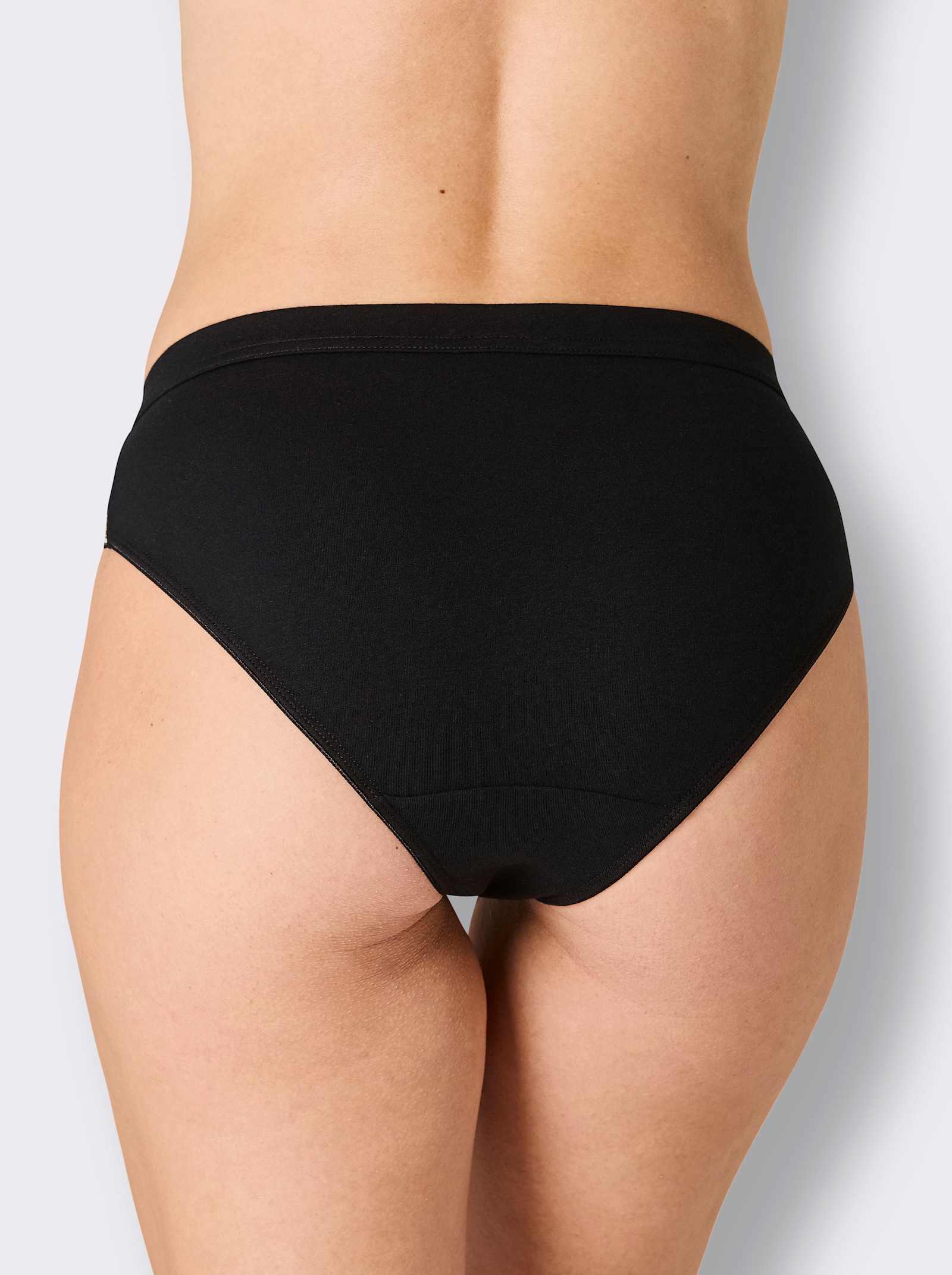 wäschepur Jazzpants in der 4-Stück-Packung - schwarz-bedruckt