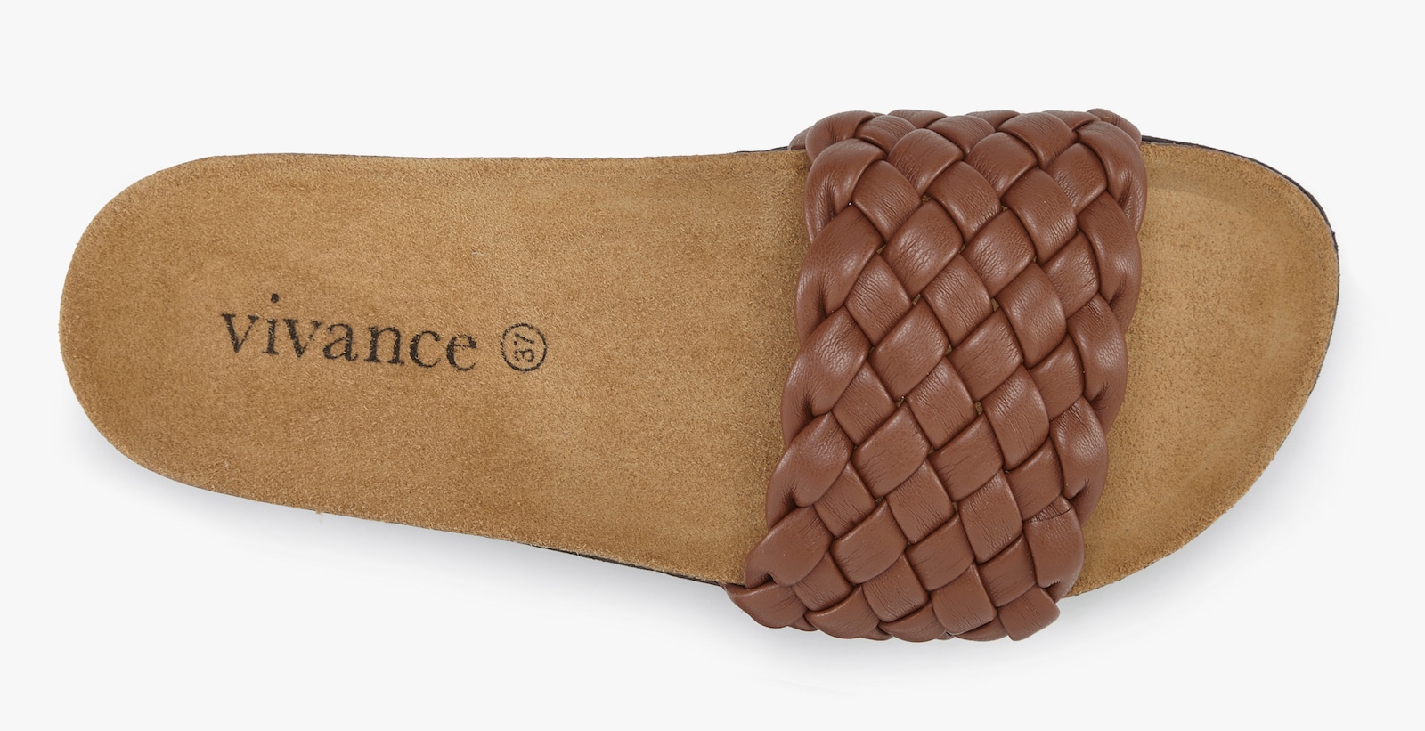 Vivance Pantolette - camelfarben