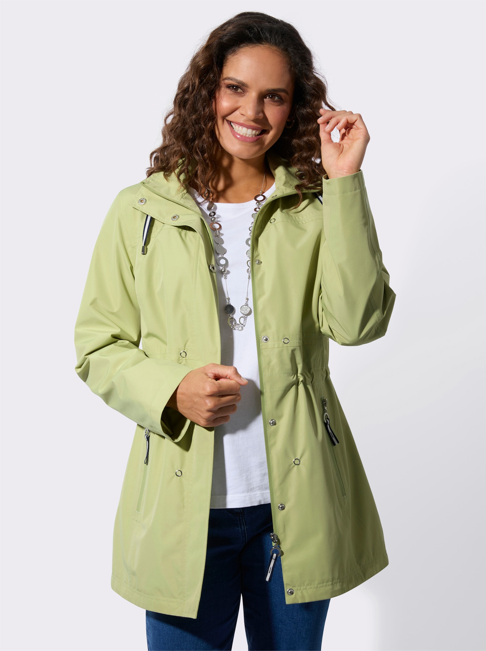 Funktionsjacke in wind- und wasserdichter Qualität - lindgrün