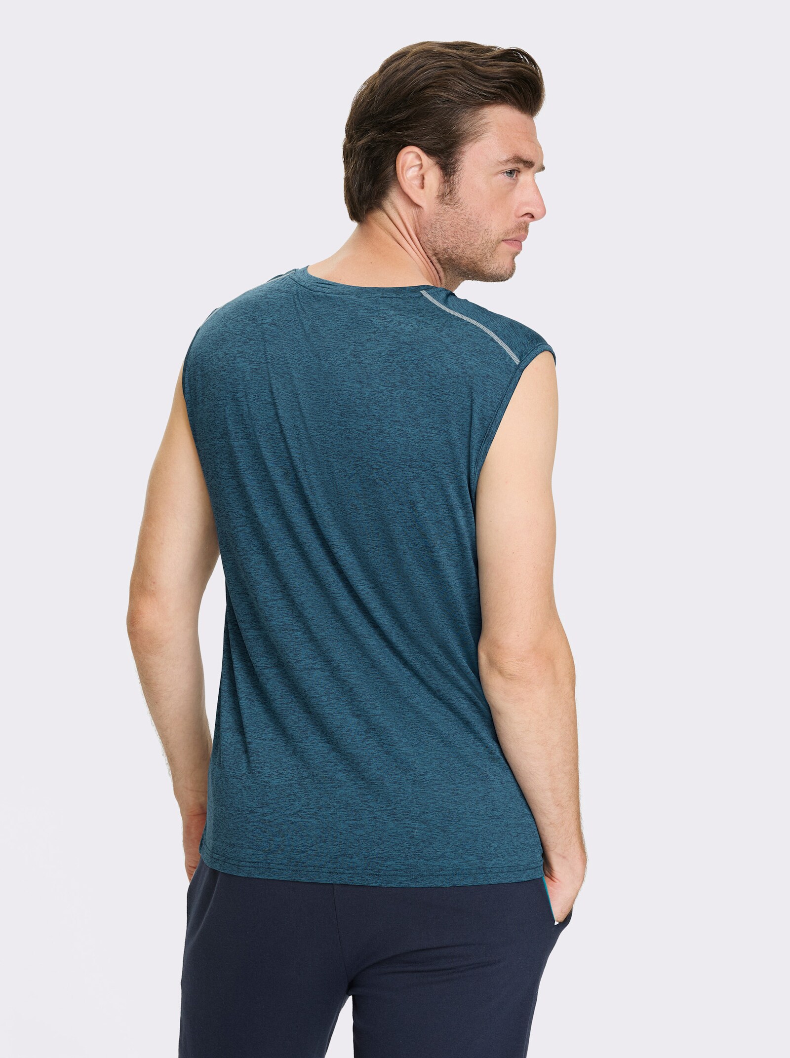 Catamaran Sports Mouwloos shirt van ademend materiaal - topaas gemêleerd