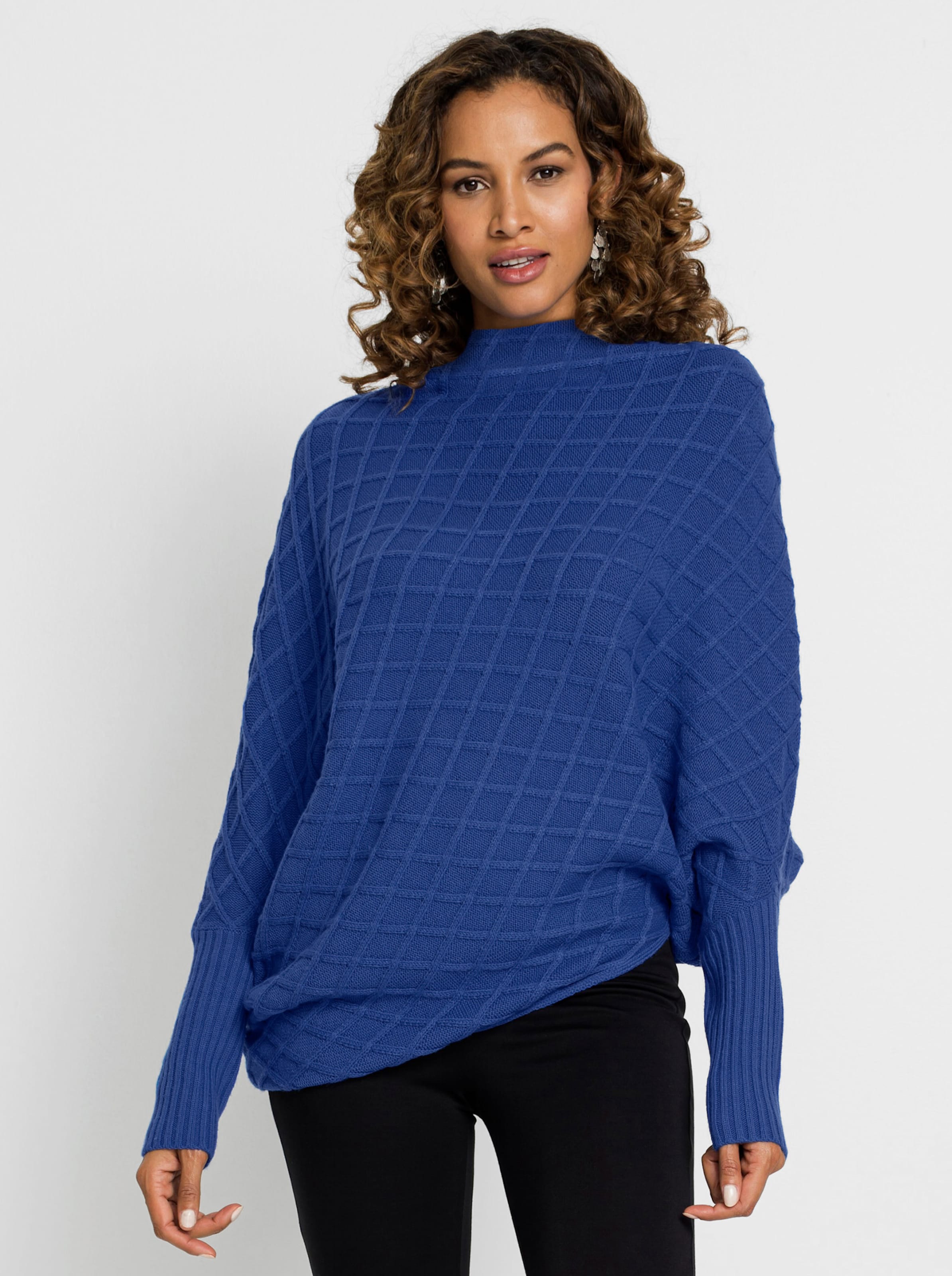 Langarm-Pullover in royalblau Witt