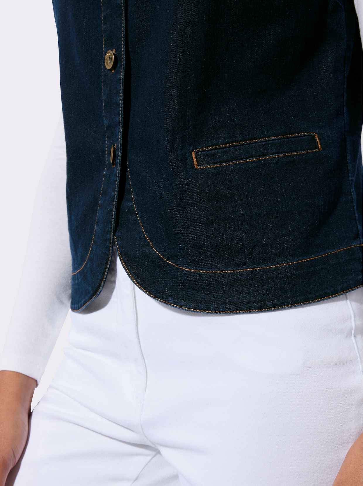 Jeansweste - dark blue