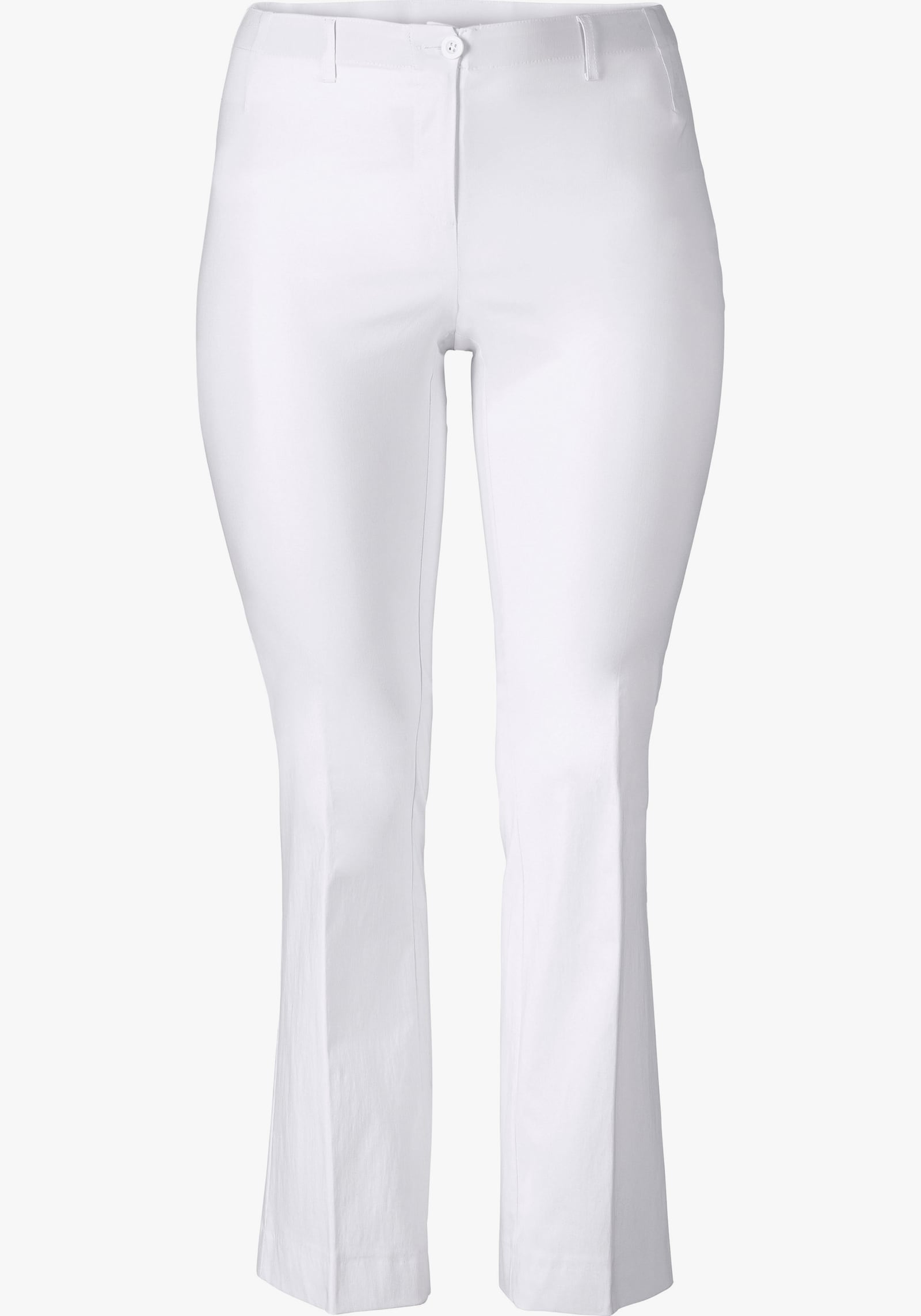 sheego Bengalinhose in Bootcut-Form - weiß