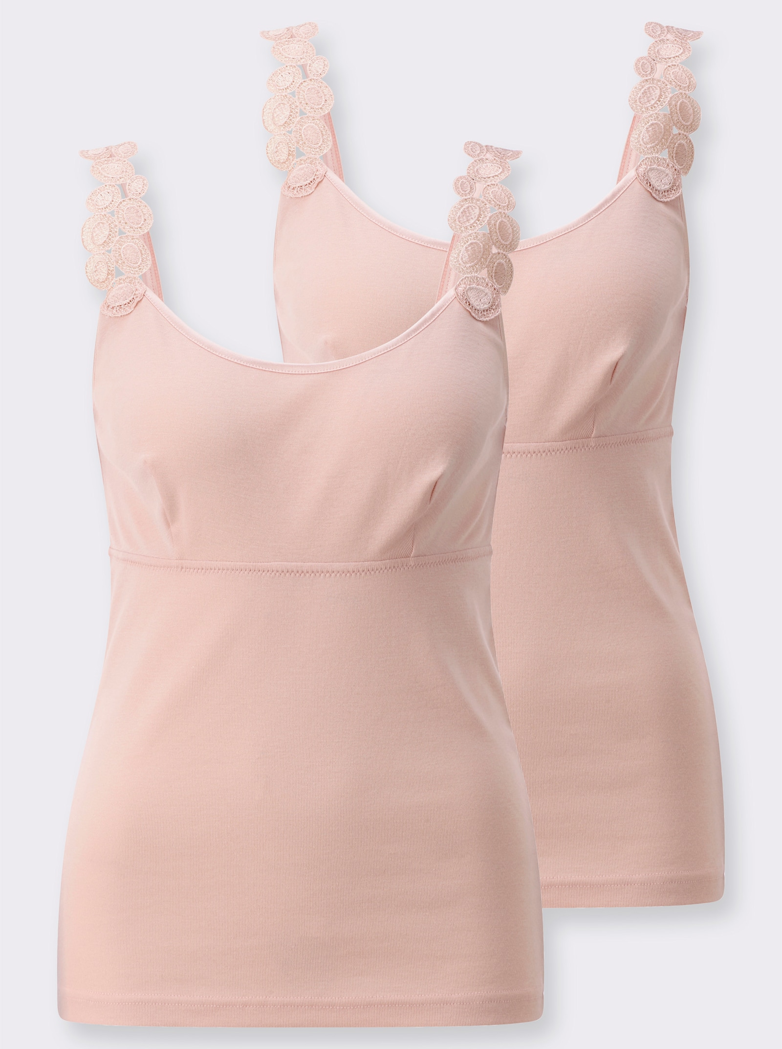 wäschepur BH-Hemd ohne Bügel - puder