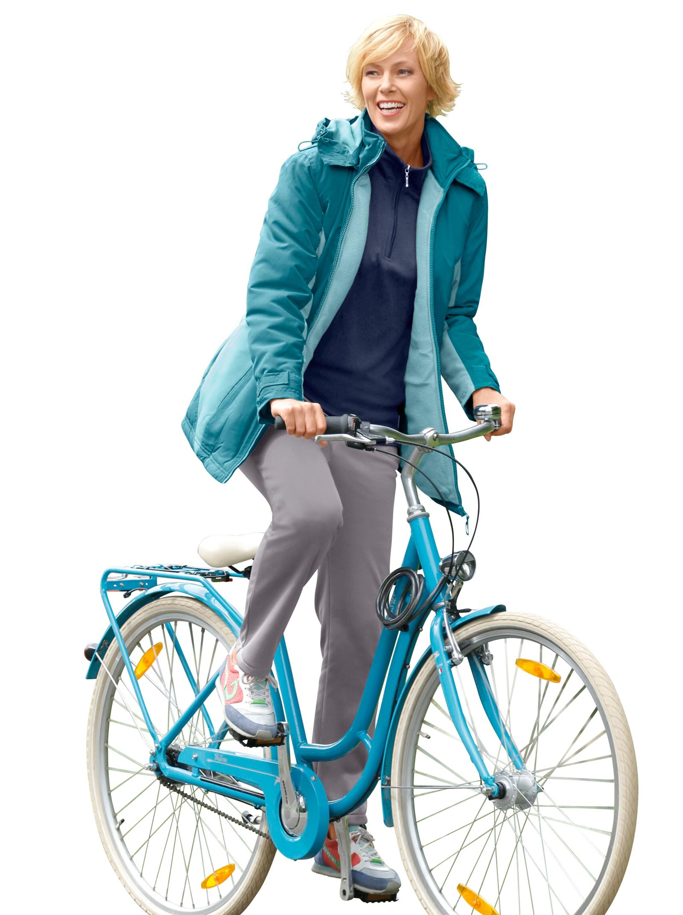 Jacke - petrol-wintertürkis