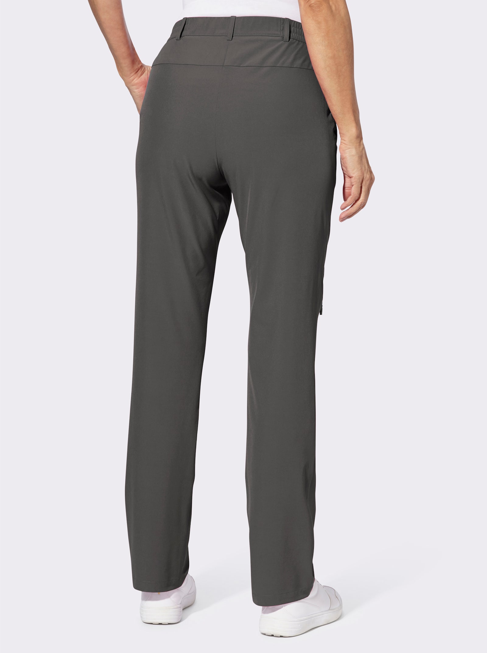 Bekväm byxa med extra ficka - antracit