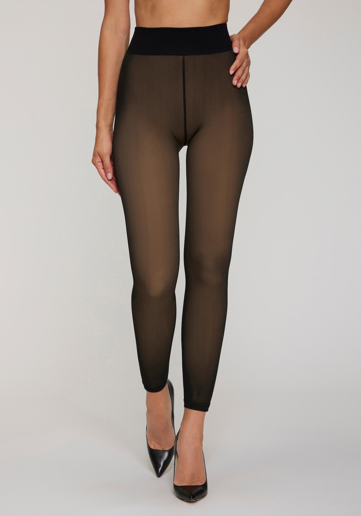 Lavana Feinstrumpfleggings - schwarz