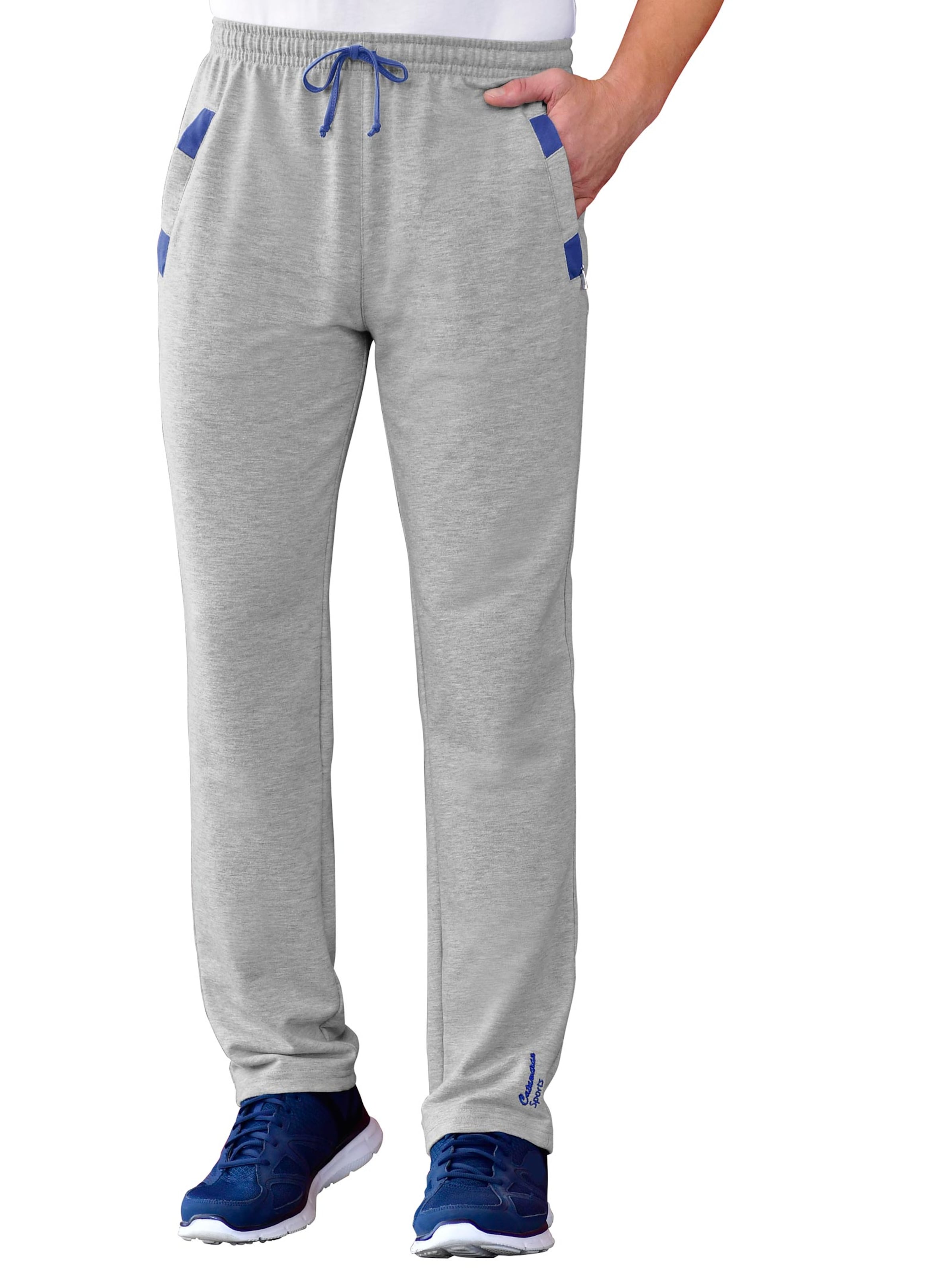 Freizeithose - grau-meliert