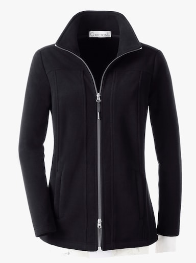 Fleece-Jacke - schwarz