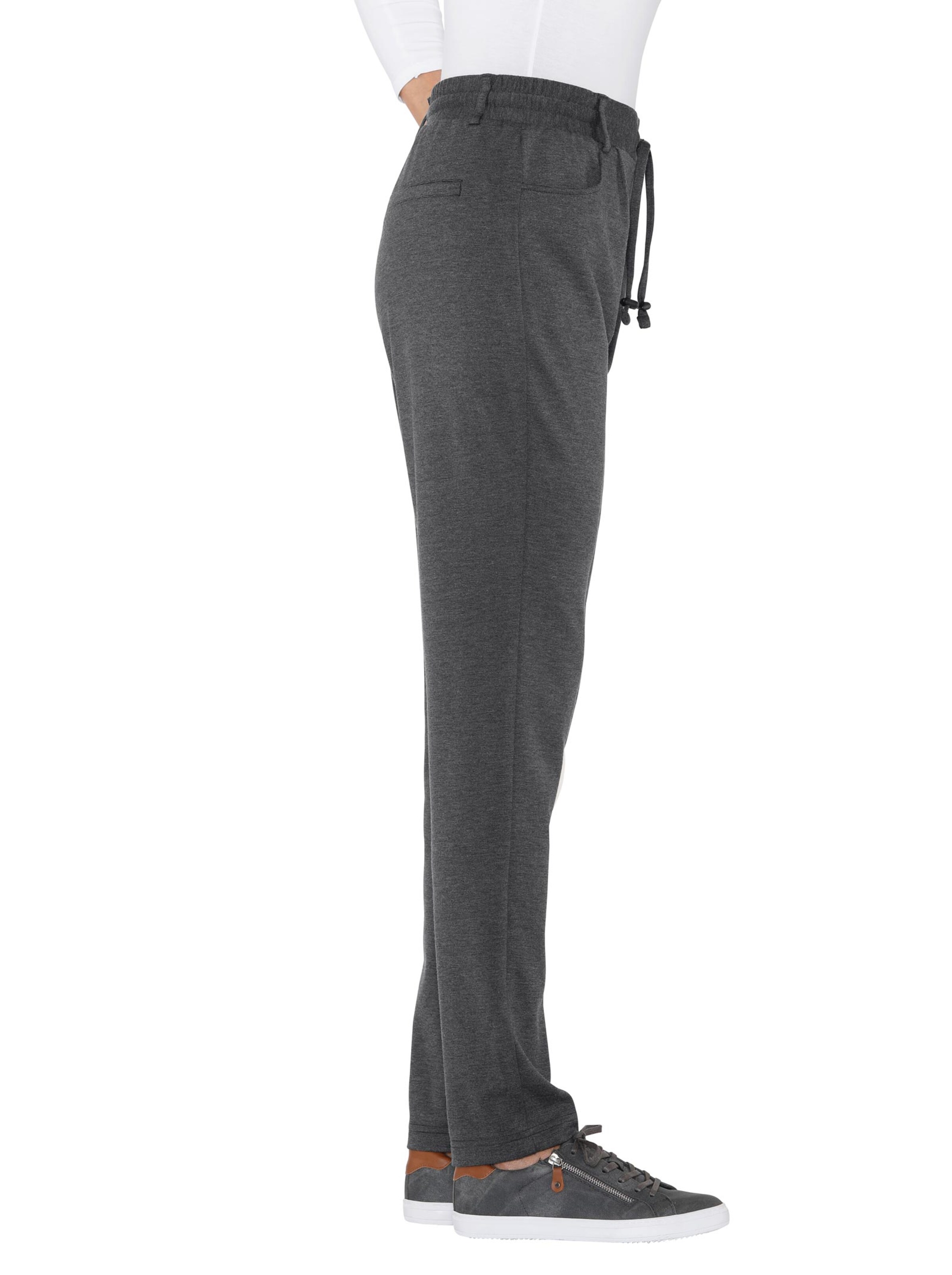 Jersey-Hose - anthrazit-meliert
