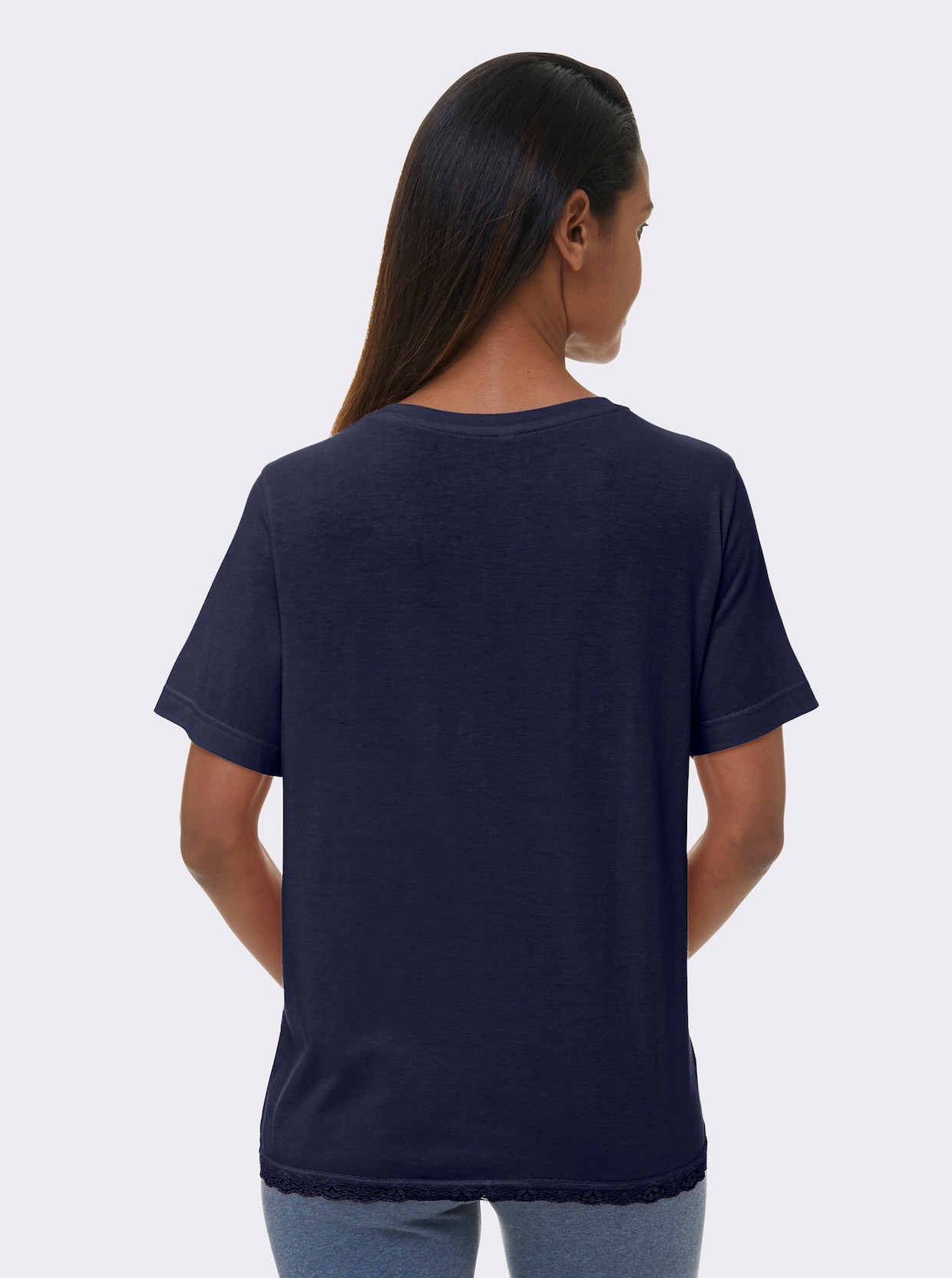 wäschepur Pyjama-T-shirt - marine