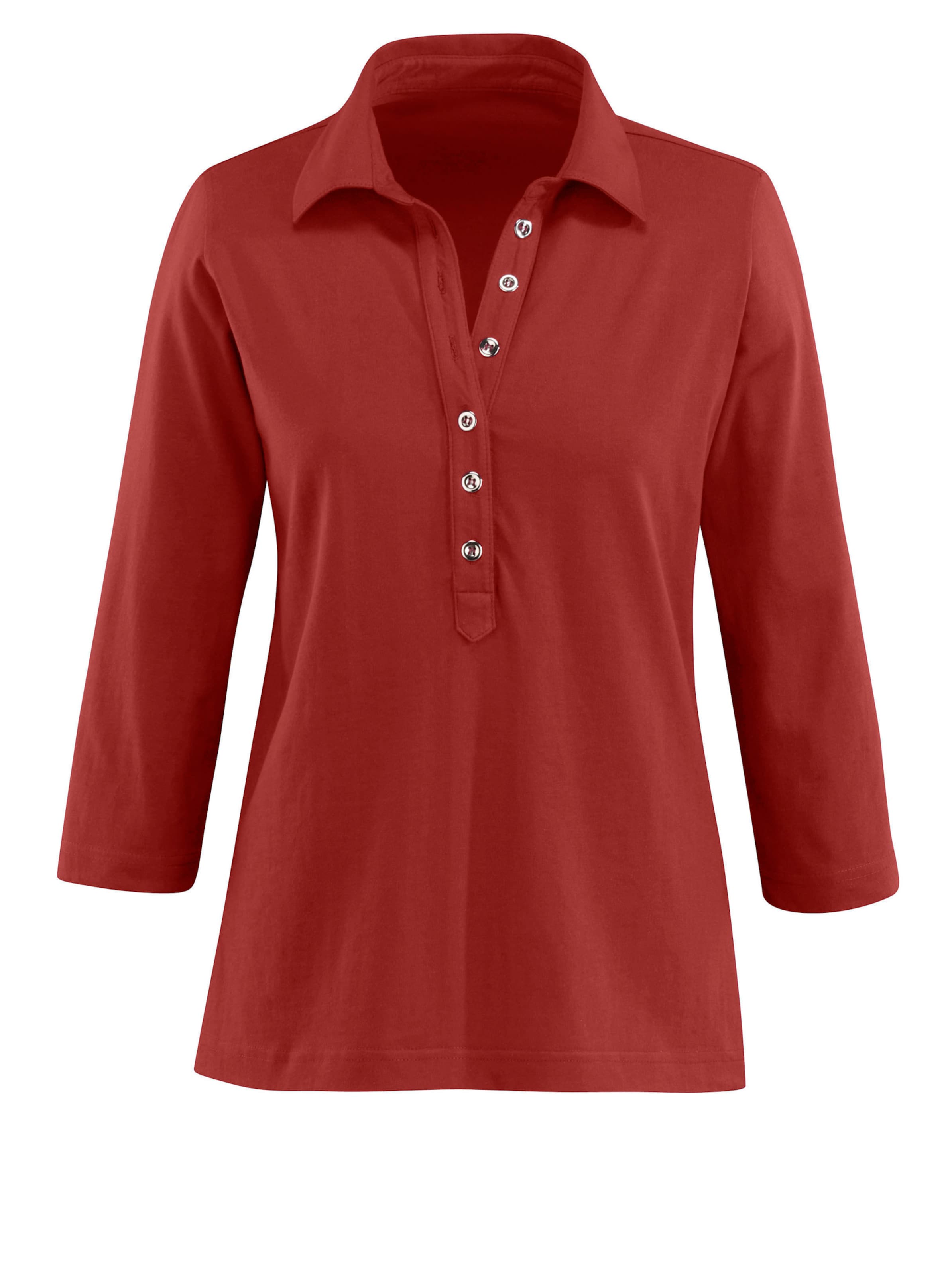 Rostrot Poloshirt - Bild 3