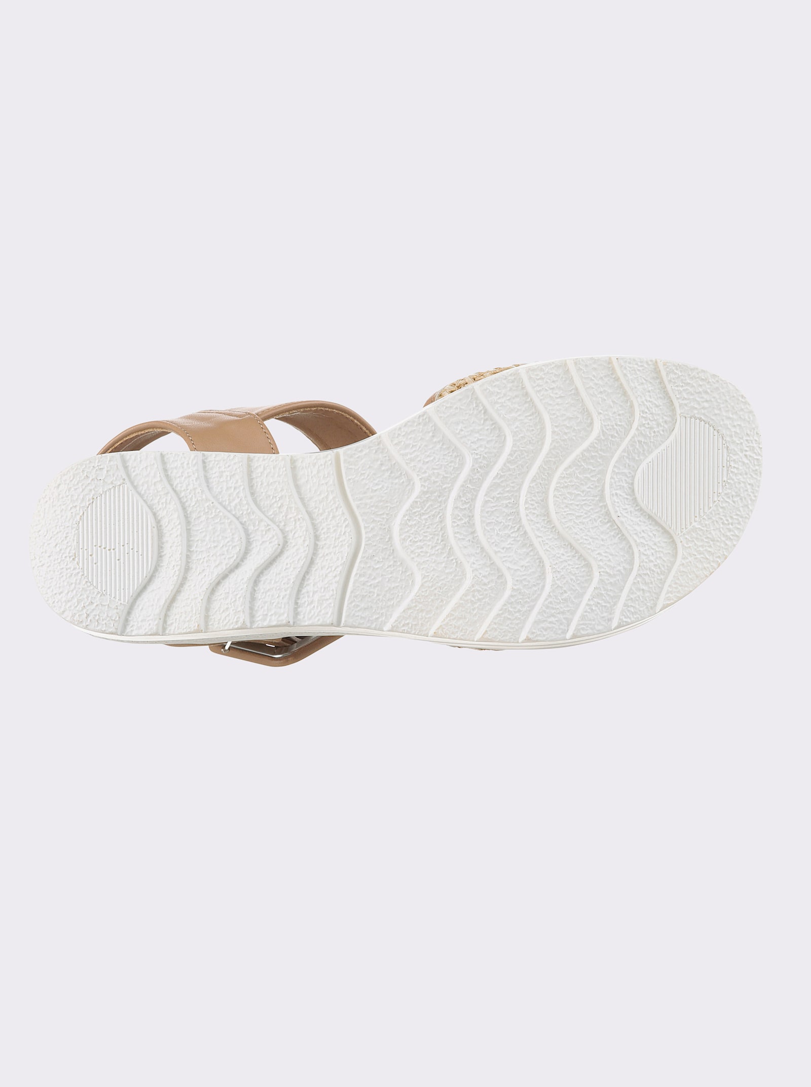 airsoft modern+ Sandalette mit Gummizug - camel