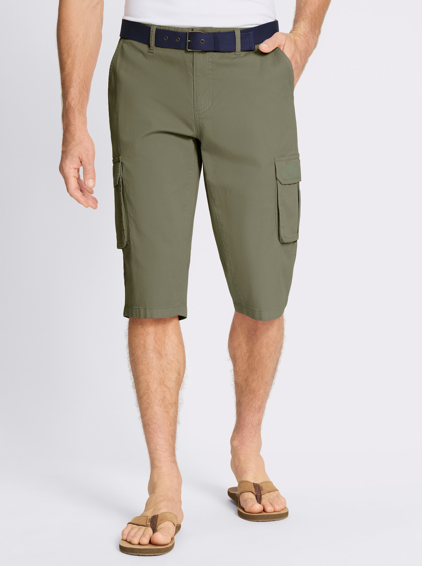 Bermudas in Twill-Qualität - khaki